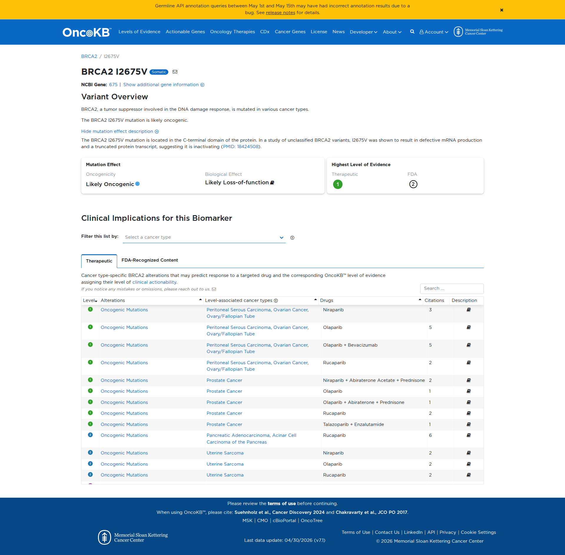 OncoKB Preview
