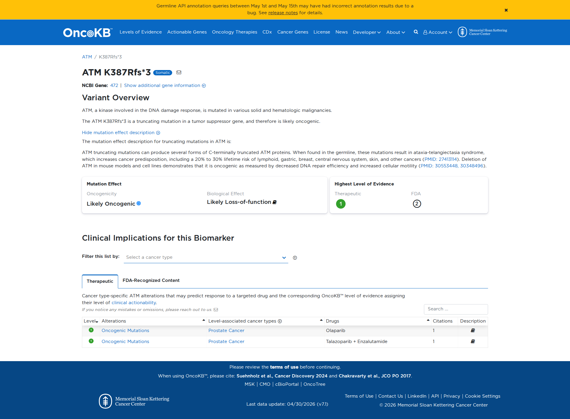 OncoKB Preview