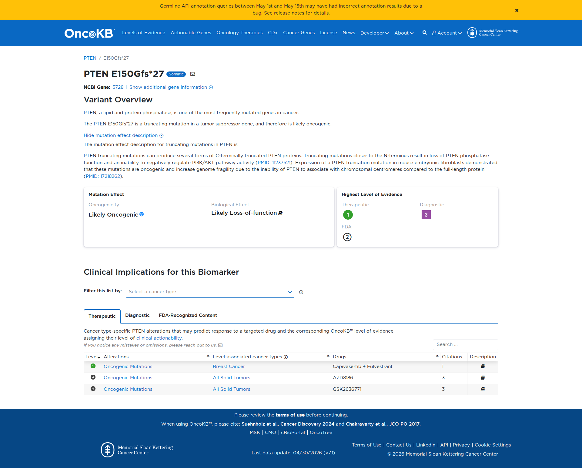 OncoKB Preview