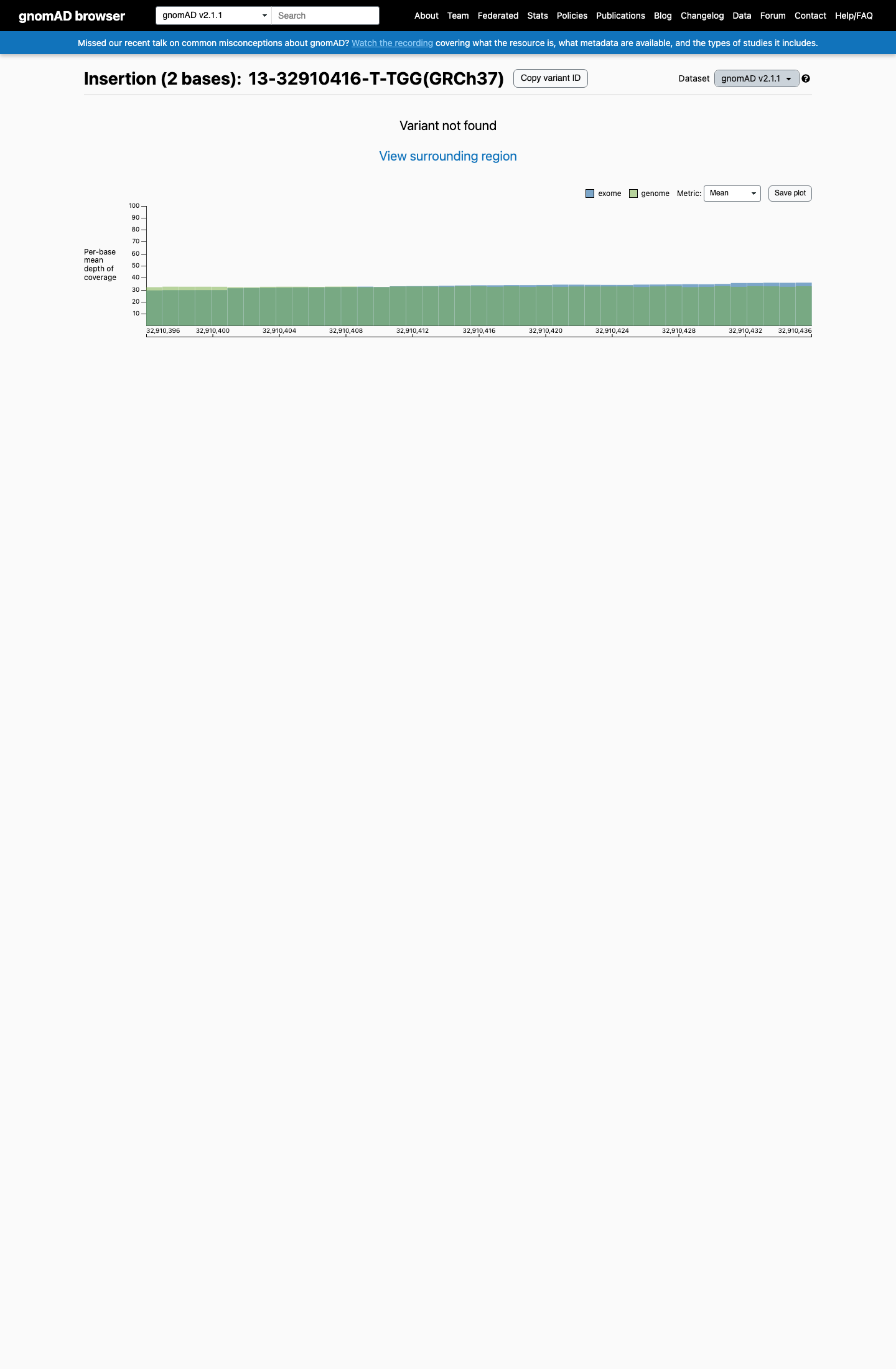 gnomAD v2.1 evidence
