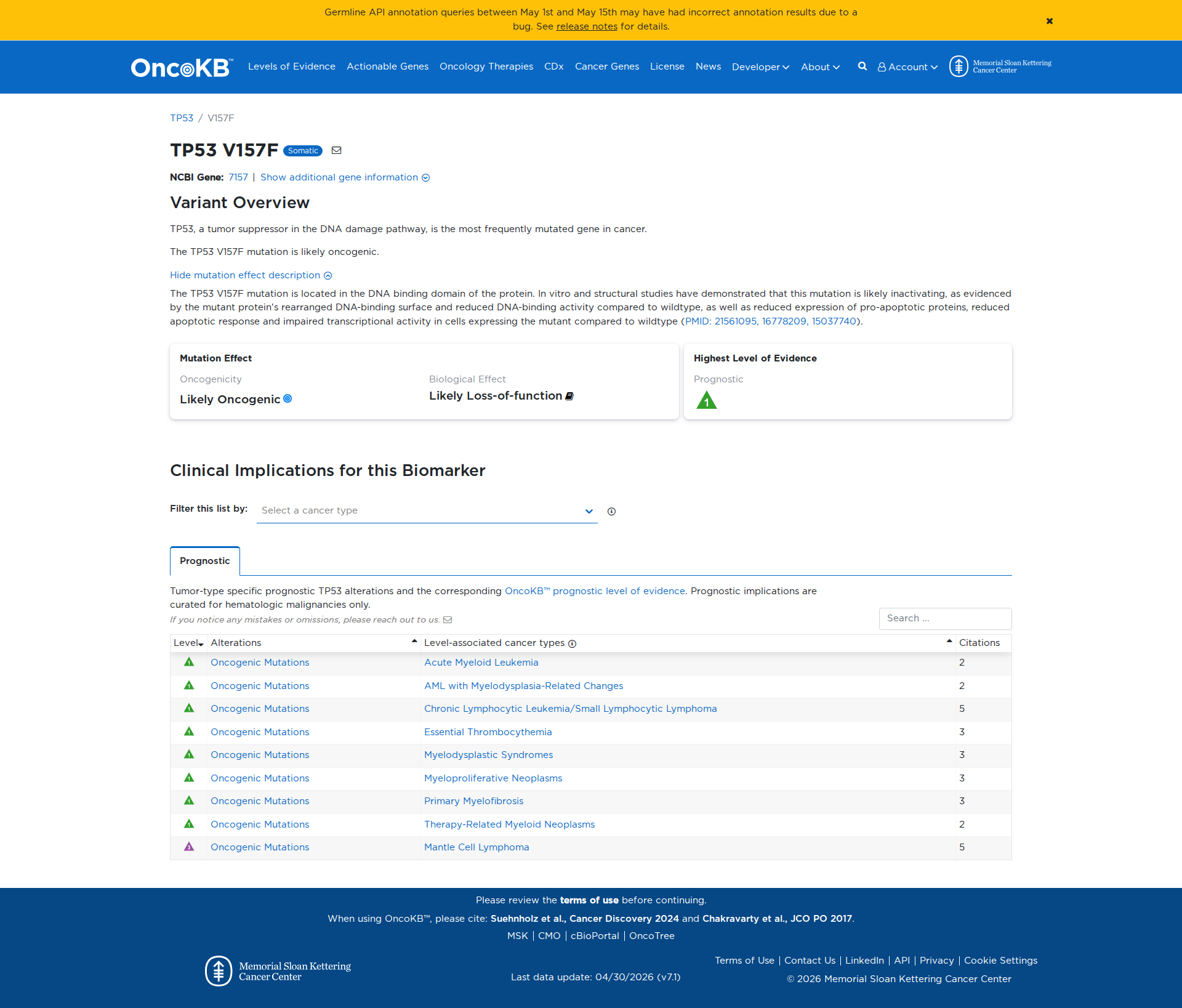 OncoKB Preview
