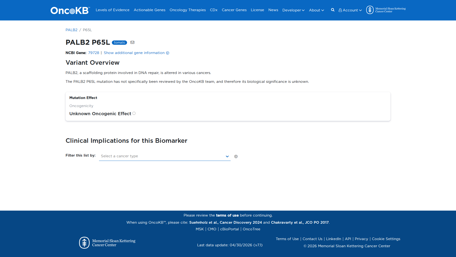 OncoKB Preview