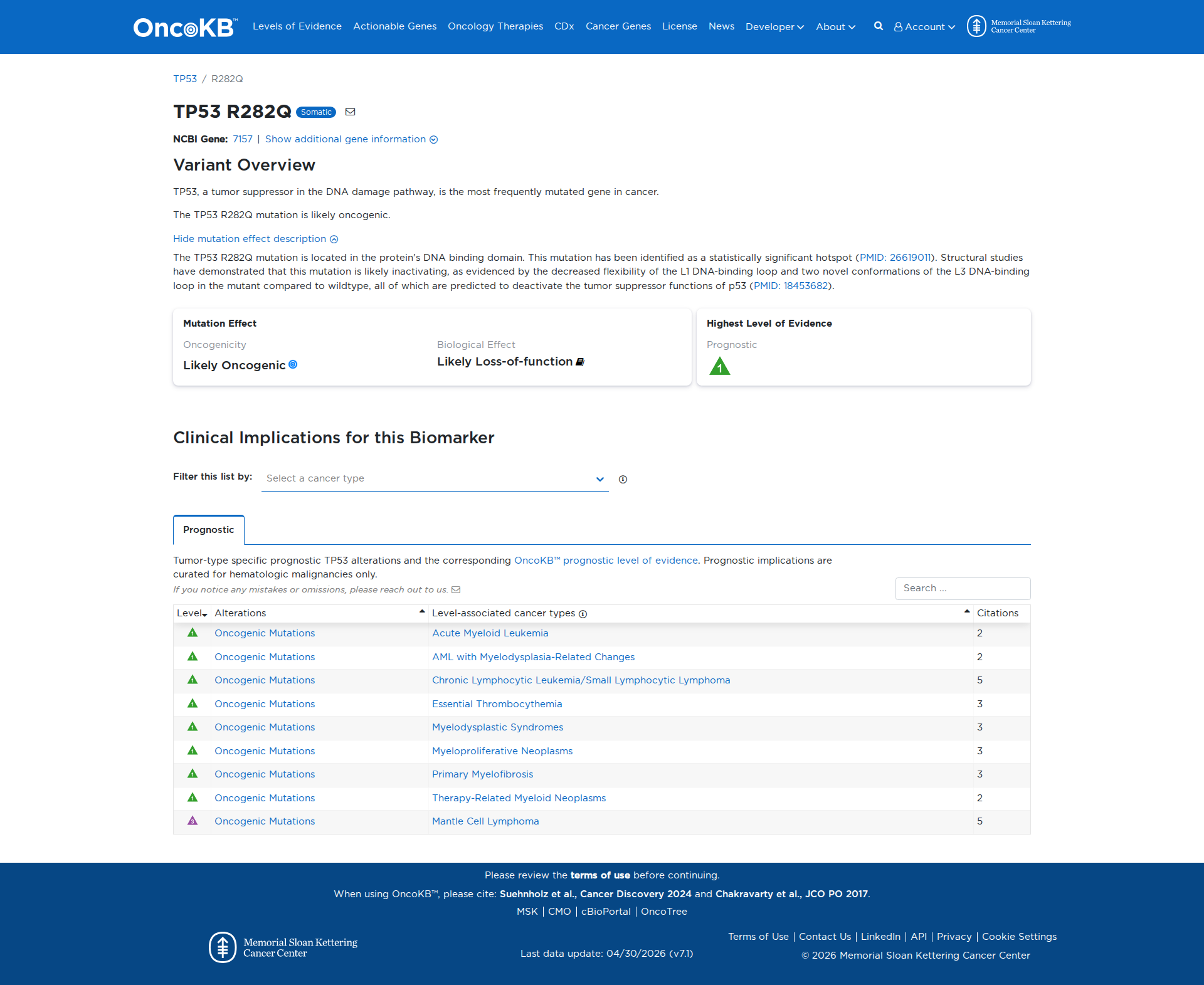 OncoKB Preview
