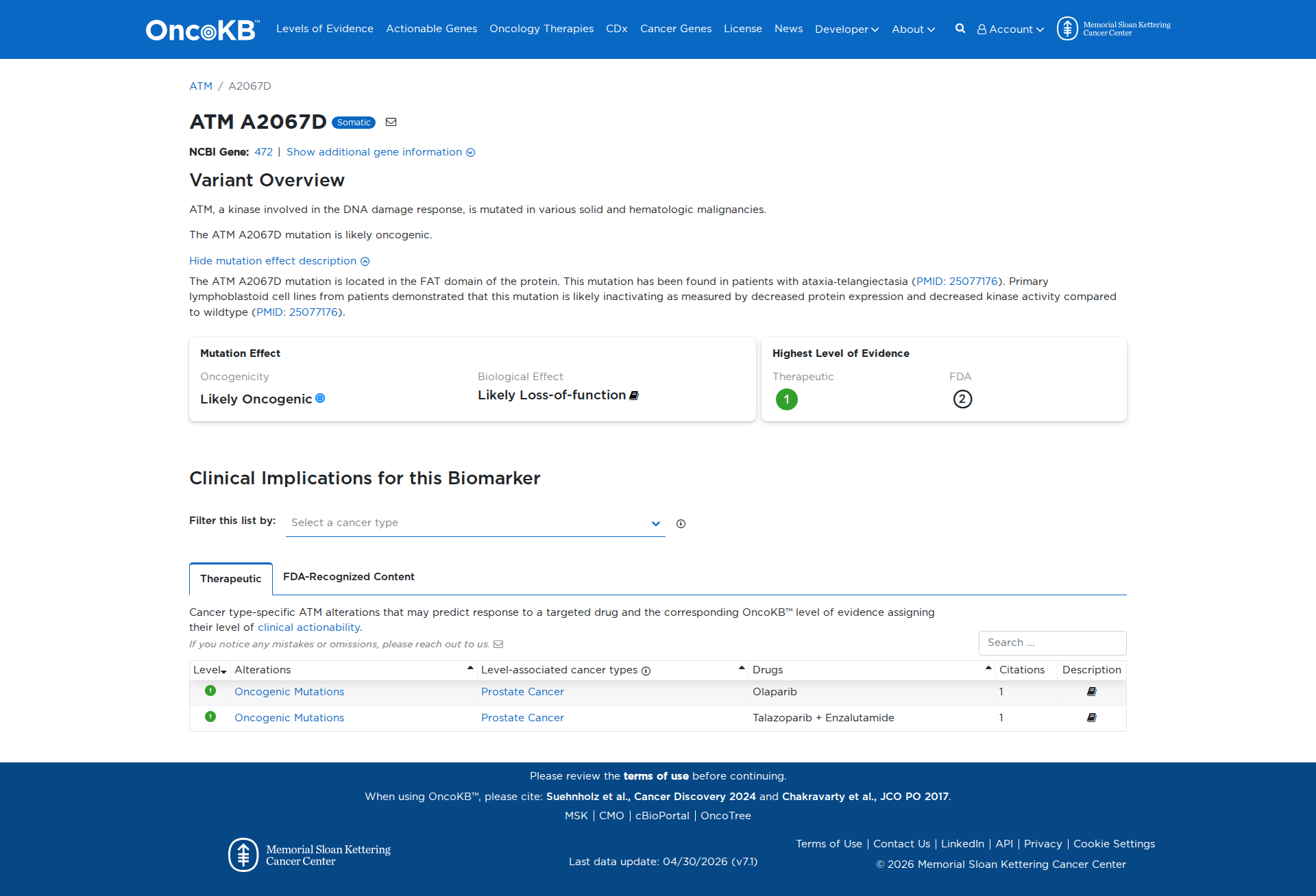 OncoKB Preview