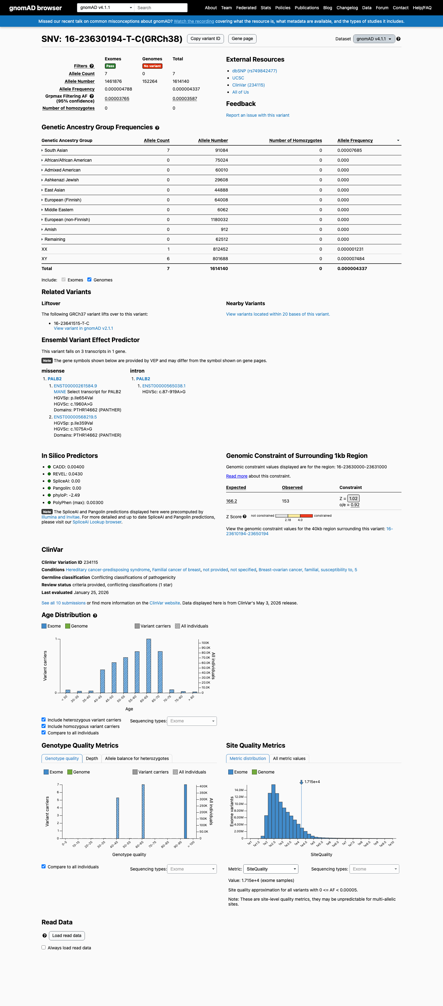 gnomAD v4.1 evidence