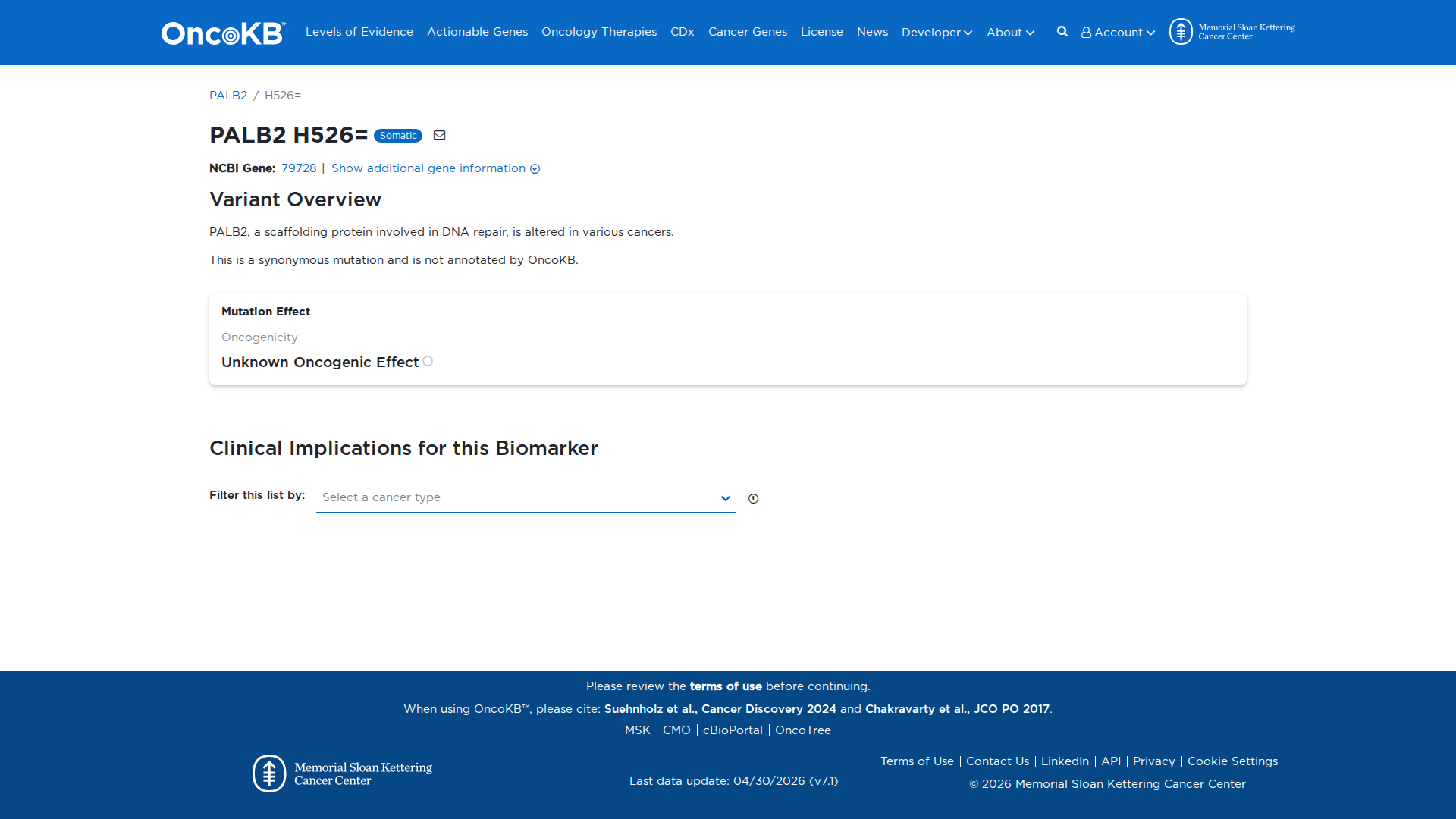 OncoKB Preview