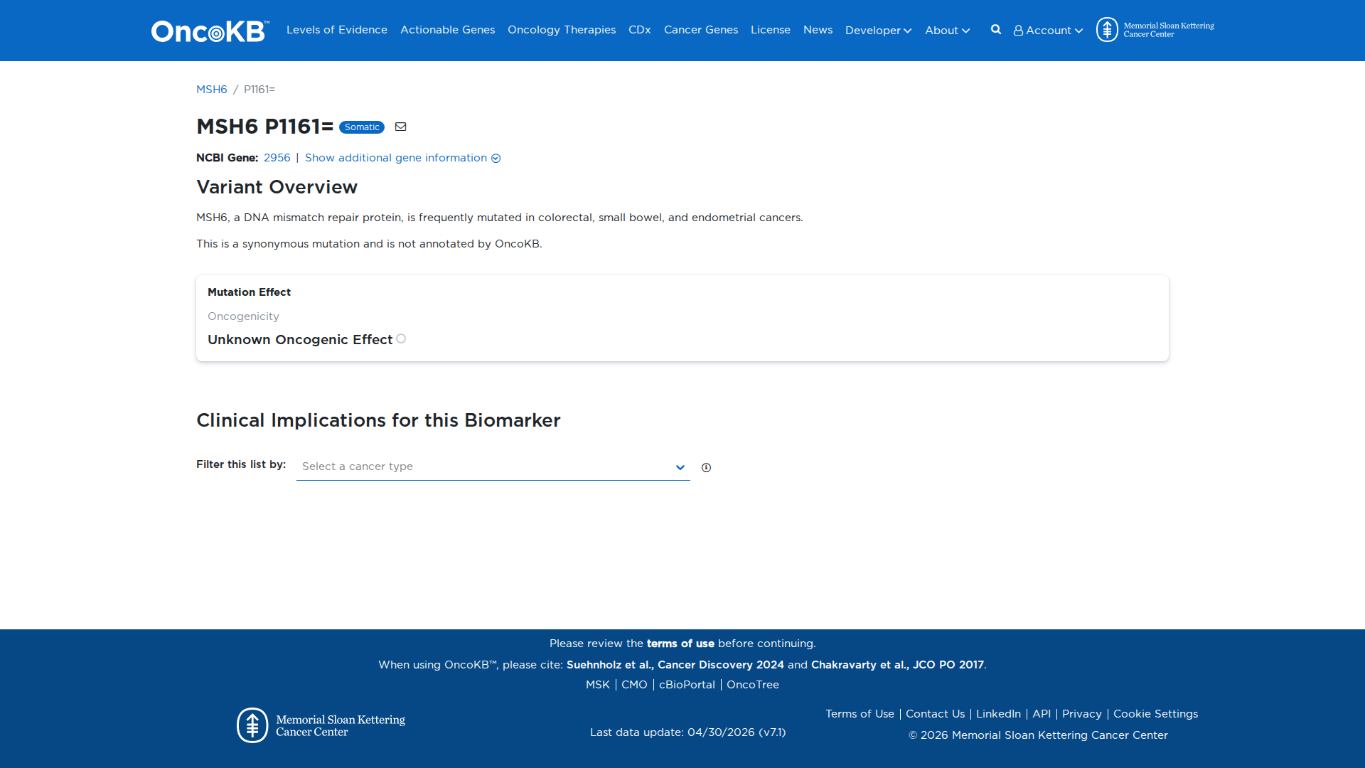 OncoKB Preview