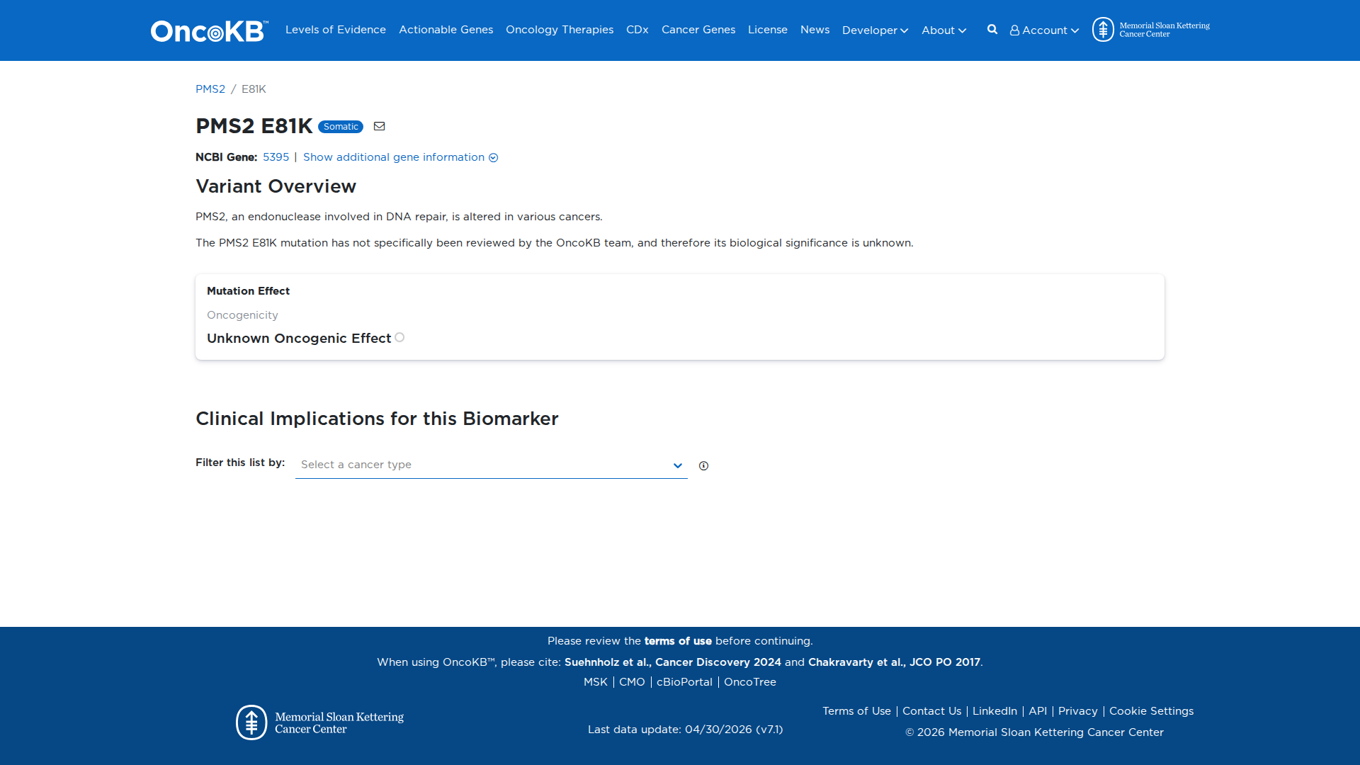 OncoKB Preview