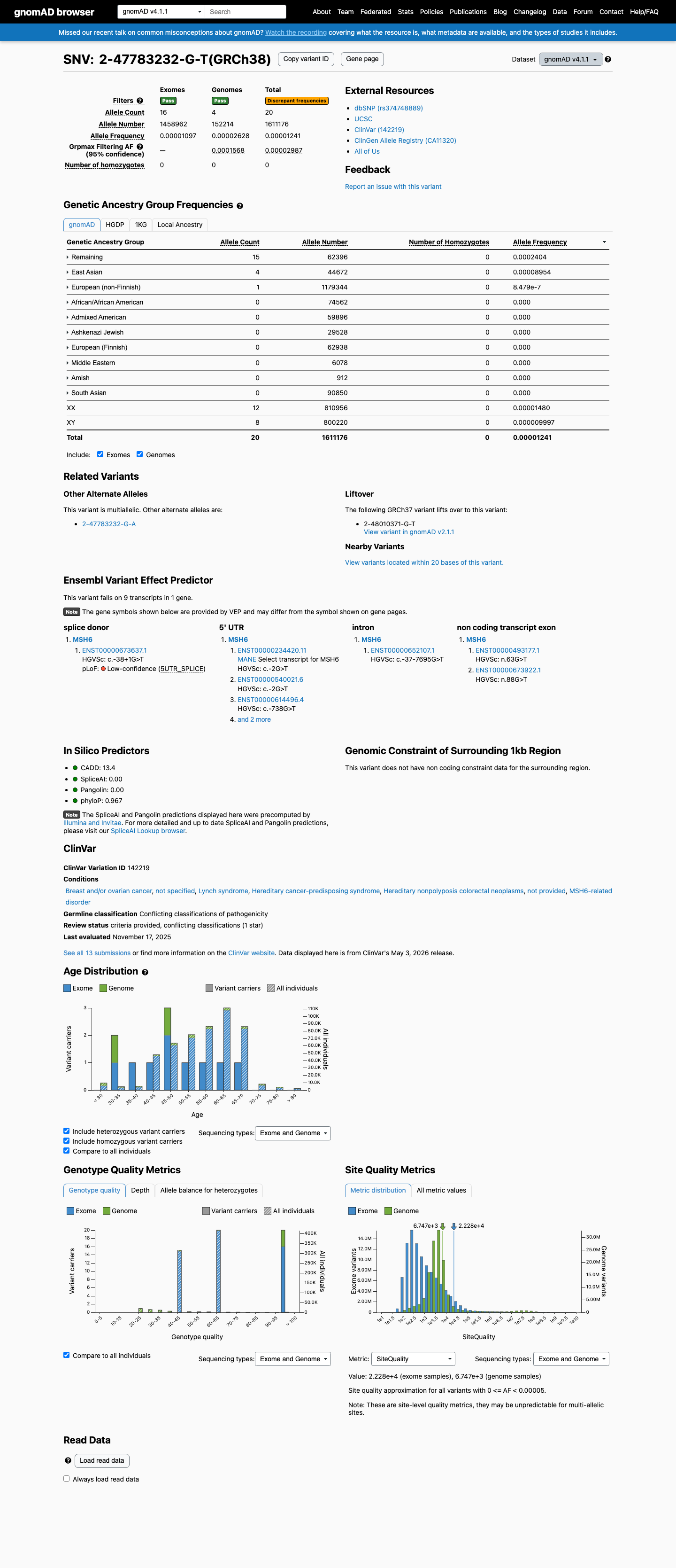 gnomAD v4.1 evidence