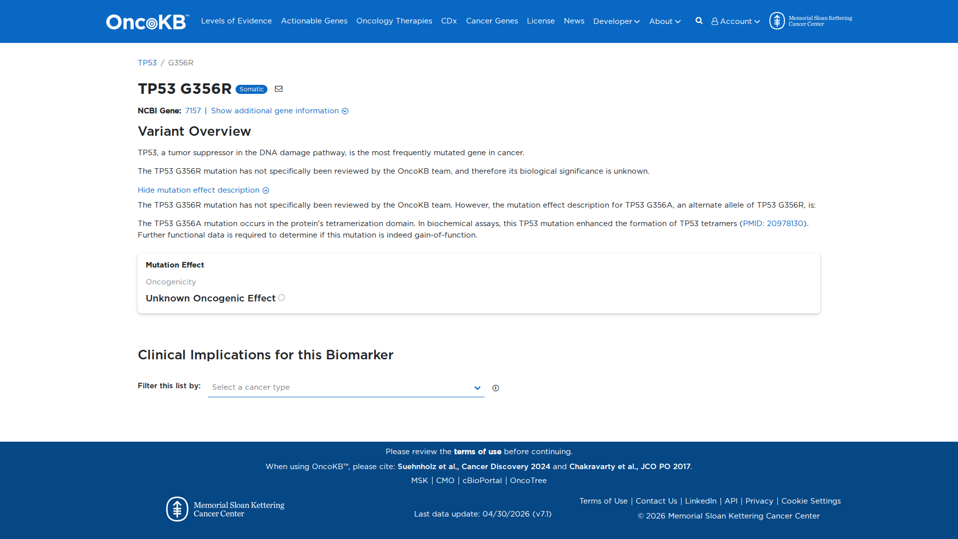 OncoKB Preview