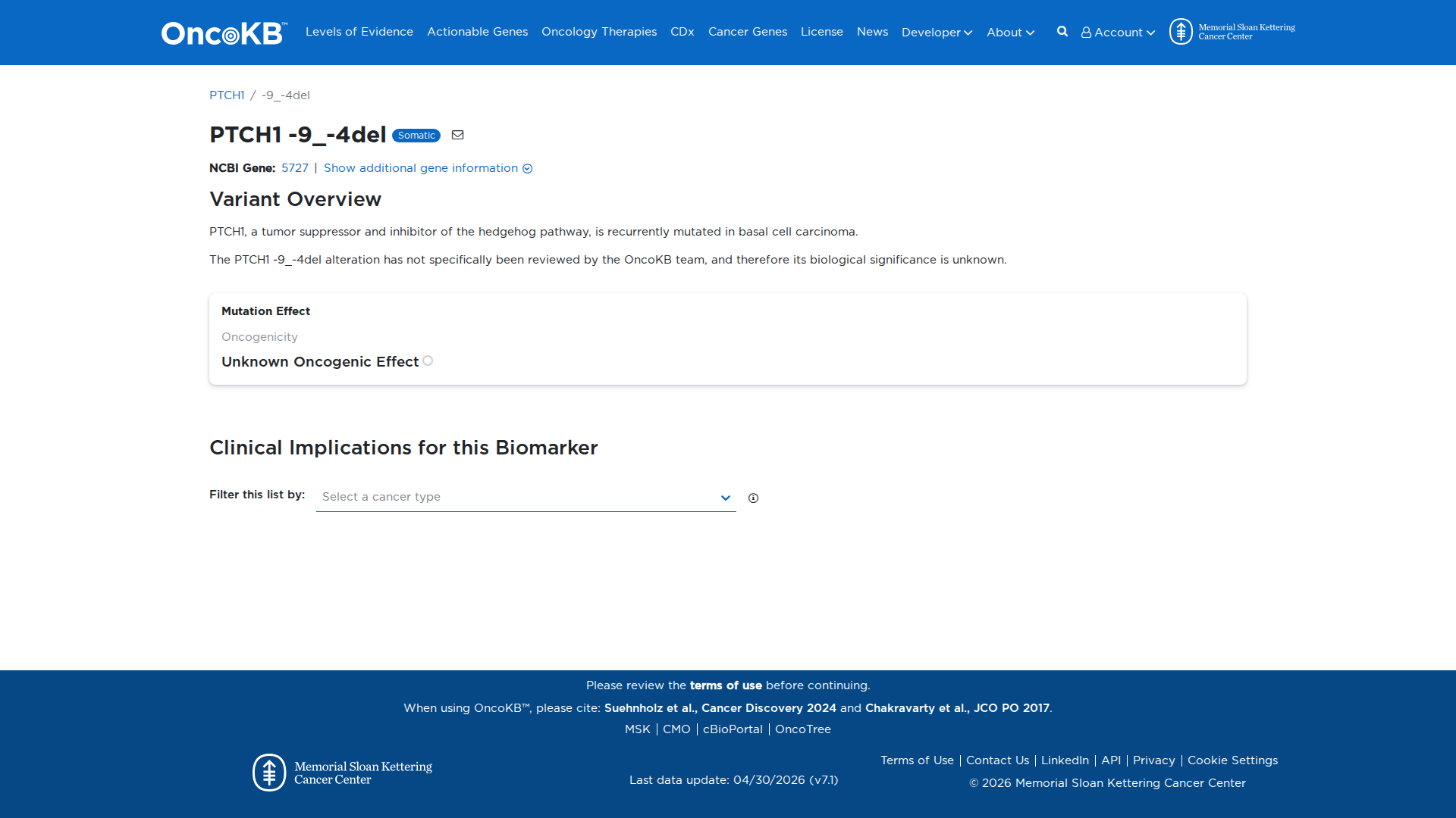OncoKB Preview