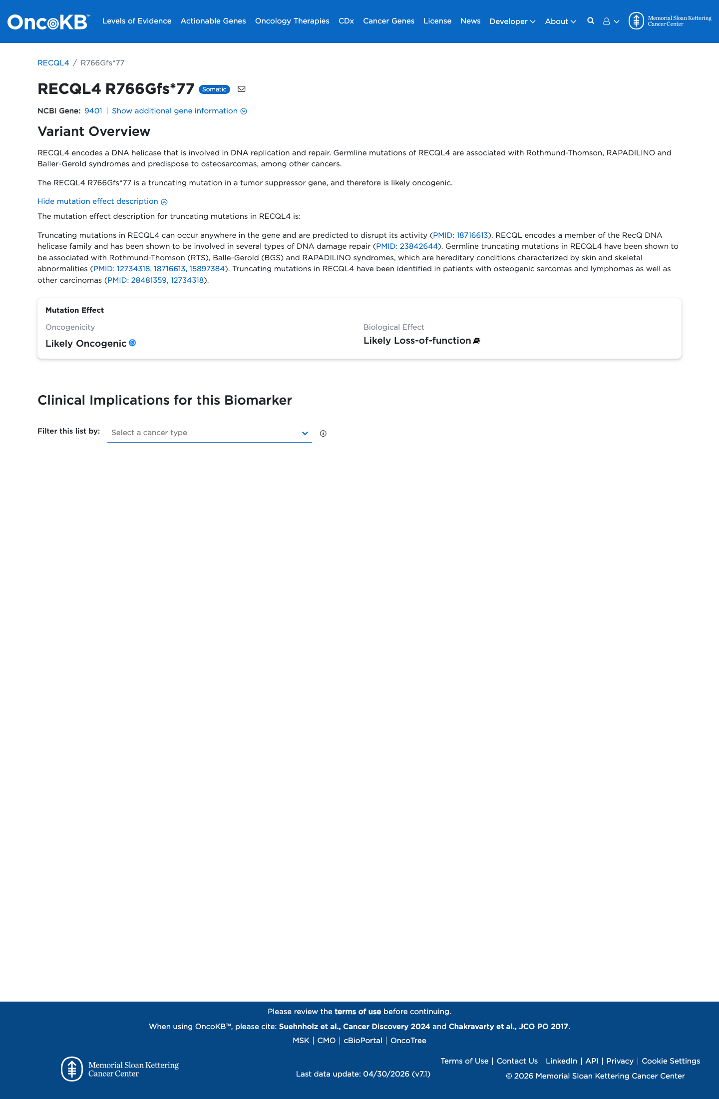 Functional evidence