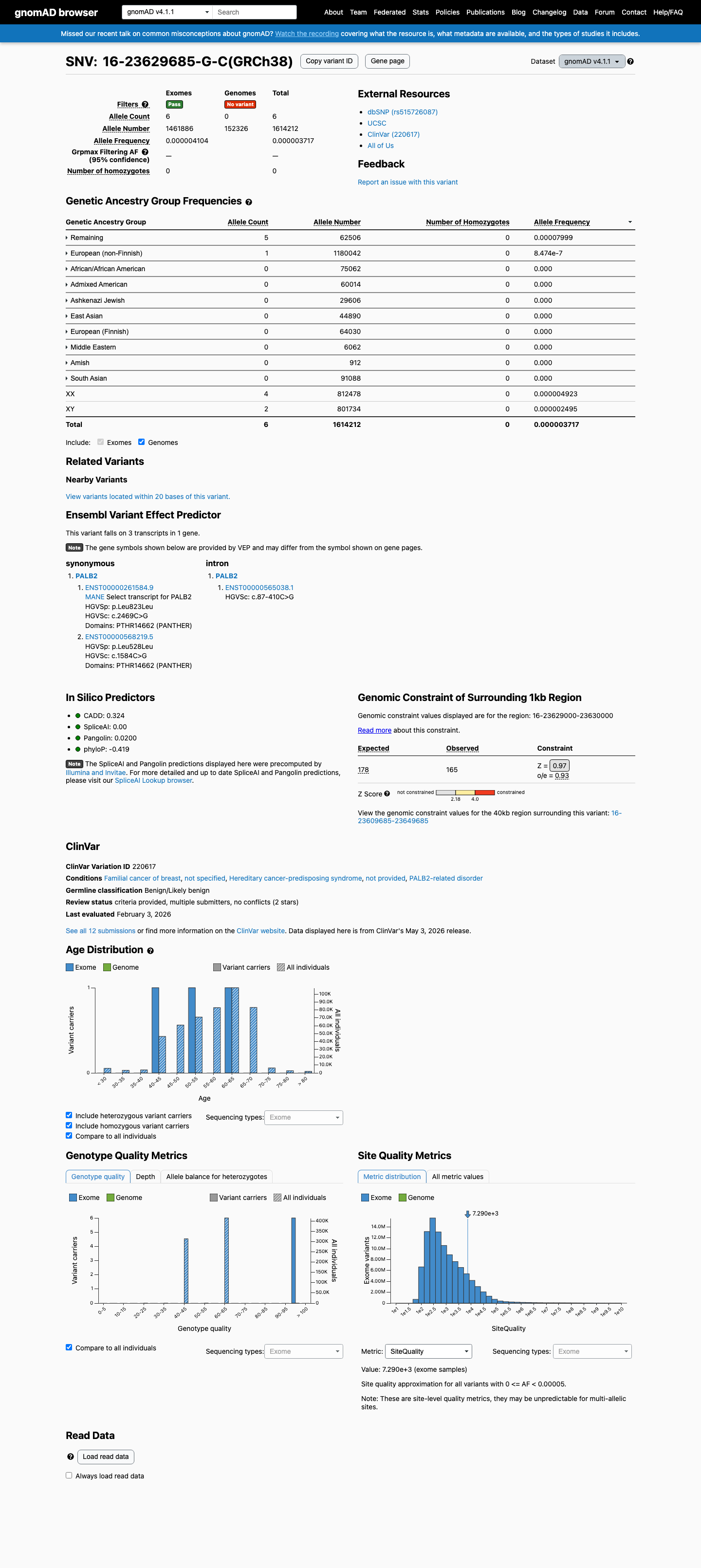 gnomAD v4.1 evidence