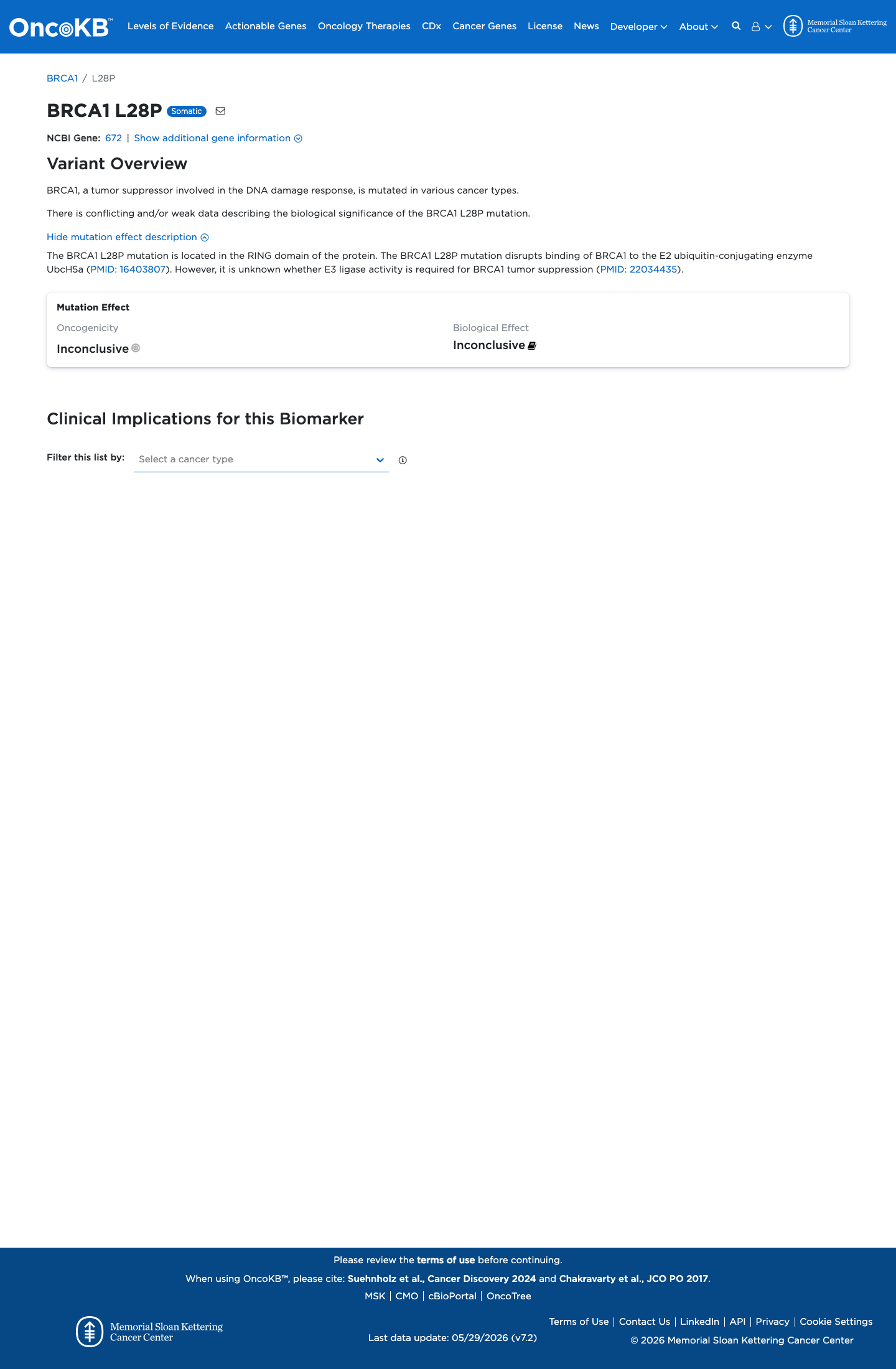 Functional evidence