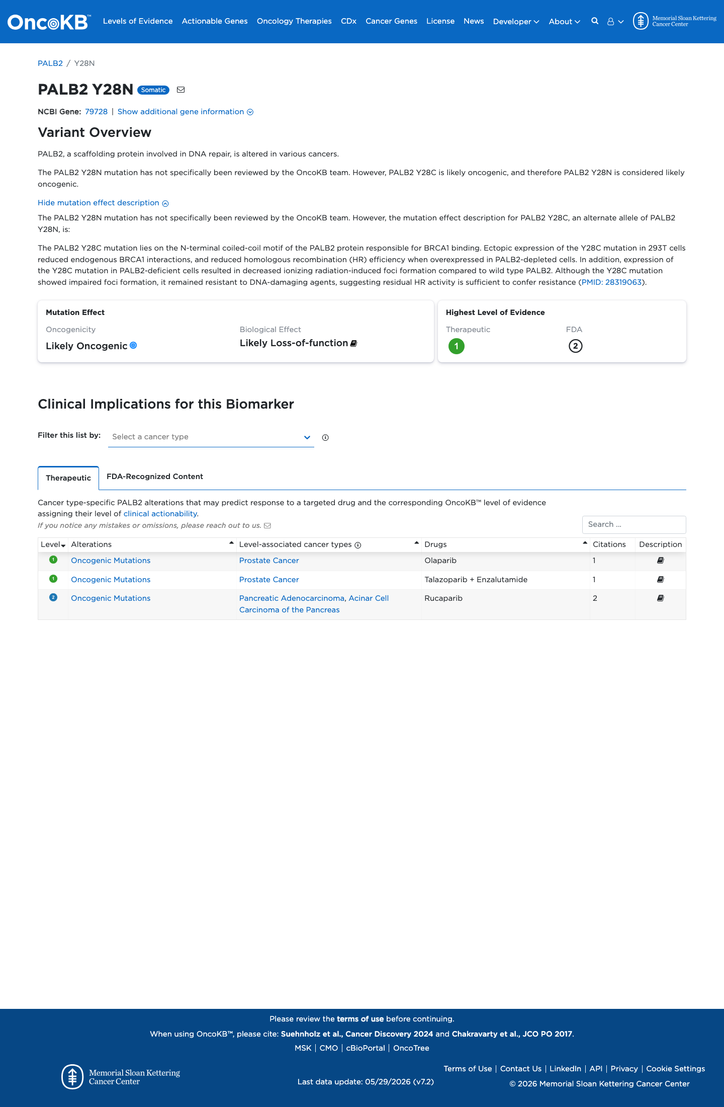 Functional evidence
