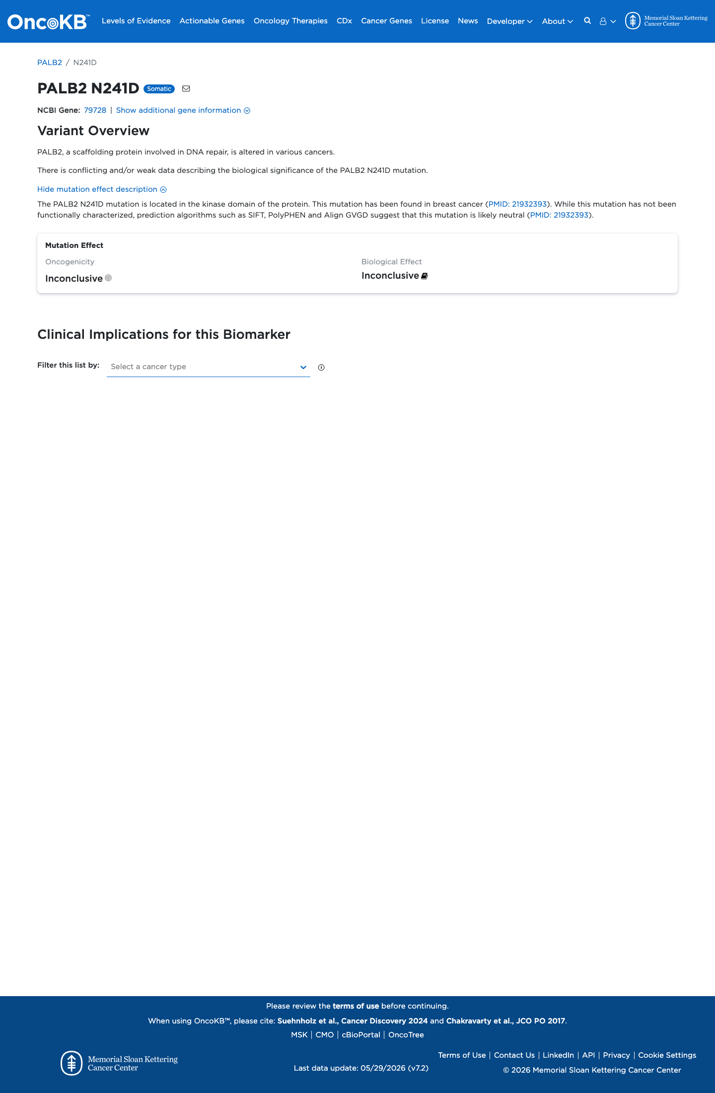 Functional evidence