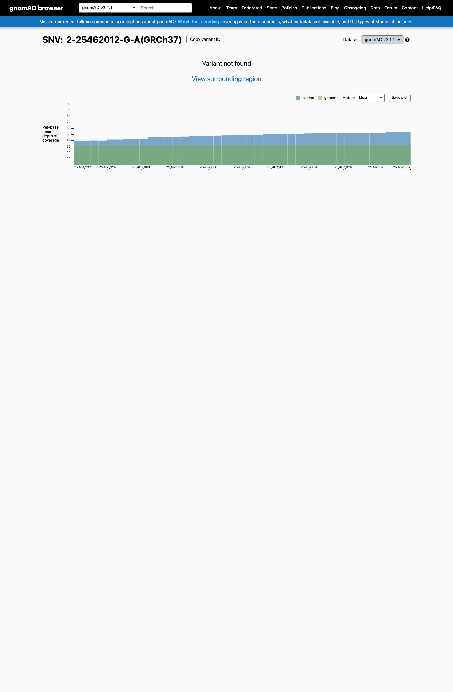 gnomAD v2.1 evidence