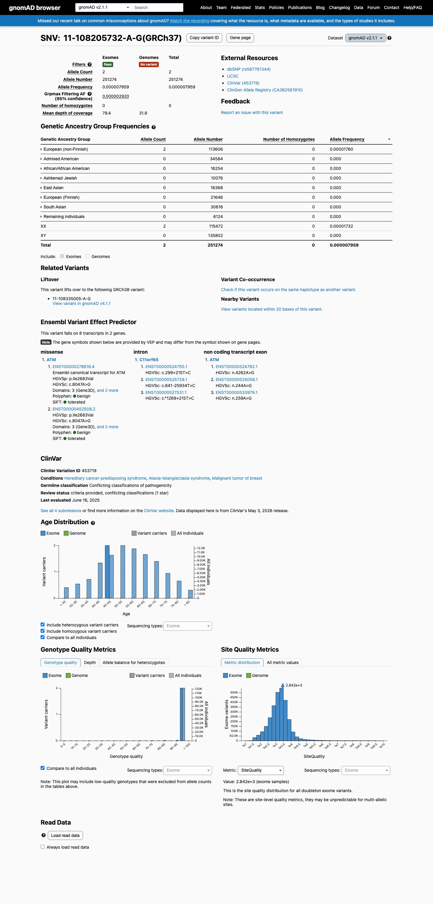 gnomAD v2.1 screenshot