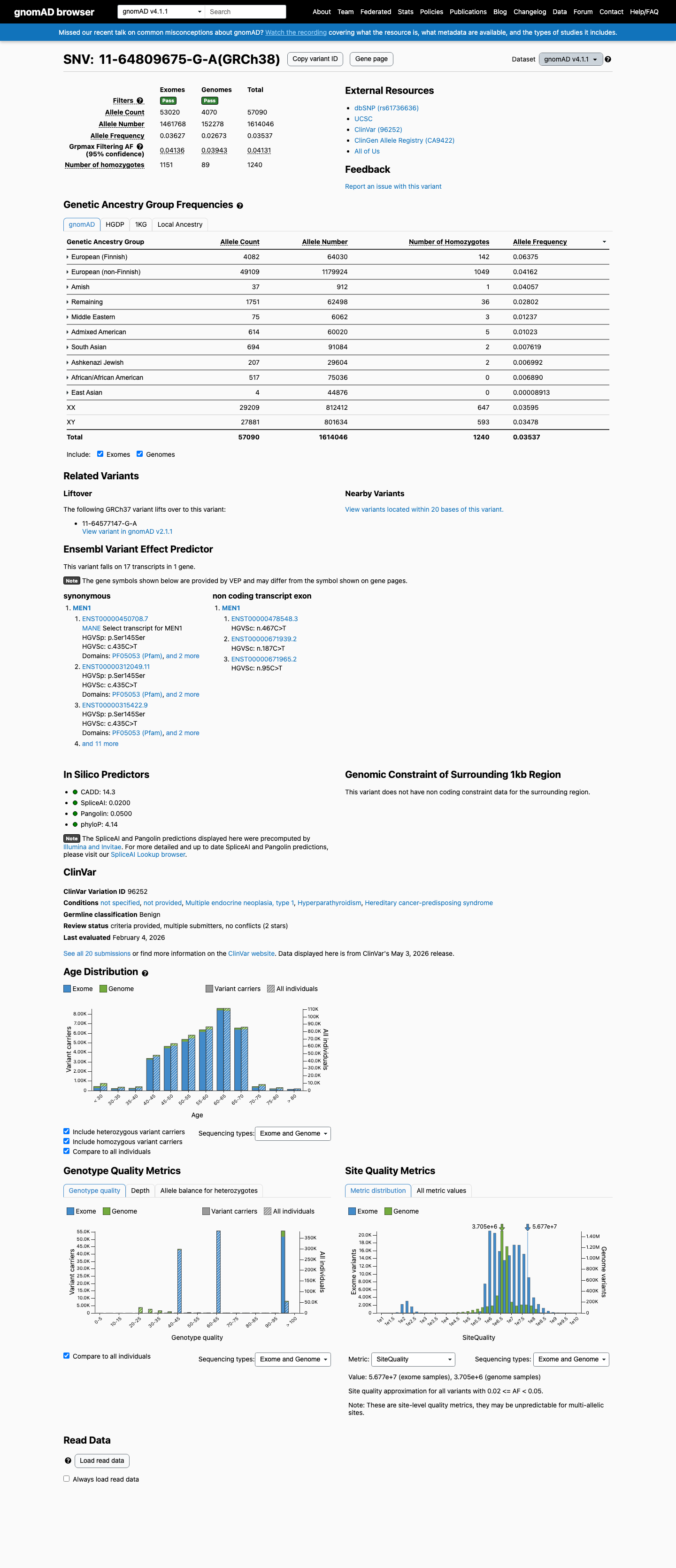 gnomAD v4.1 screenshot