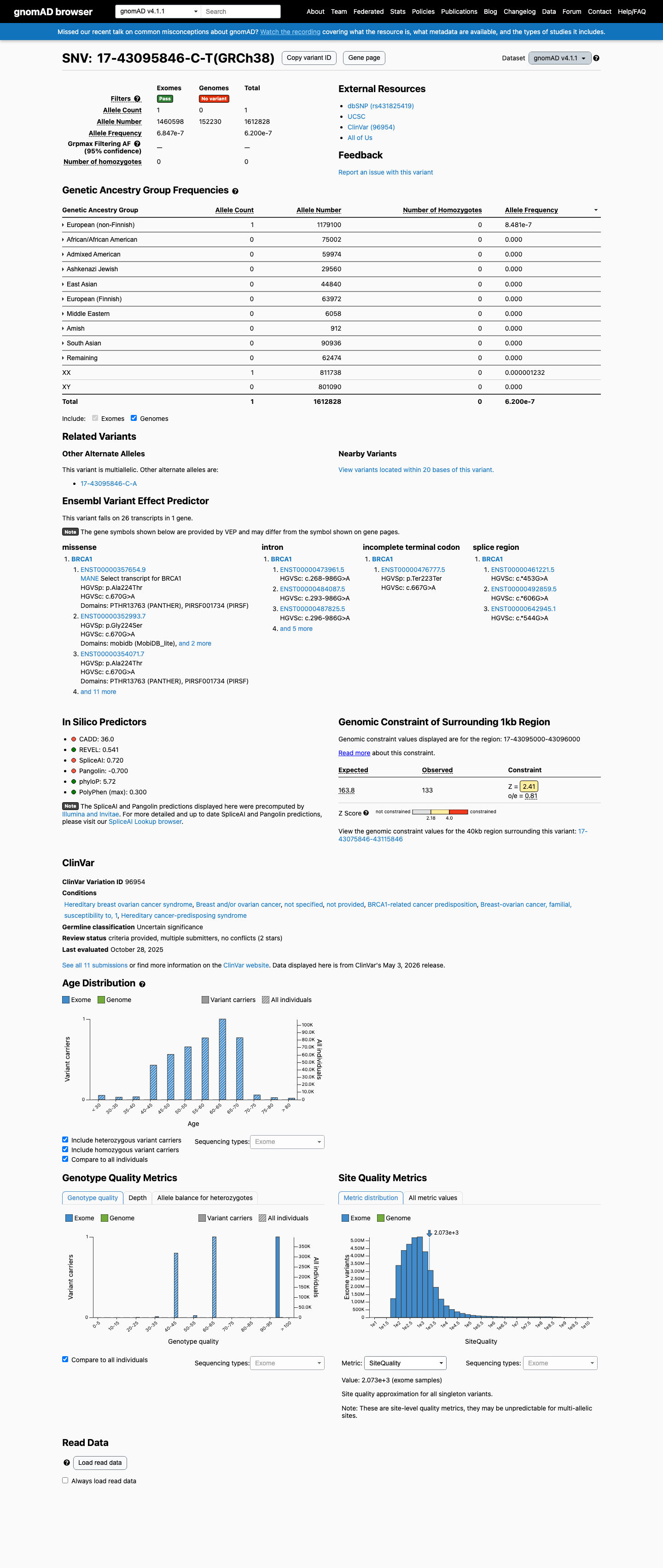 gnomAD v4.1 screenshot
