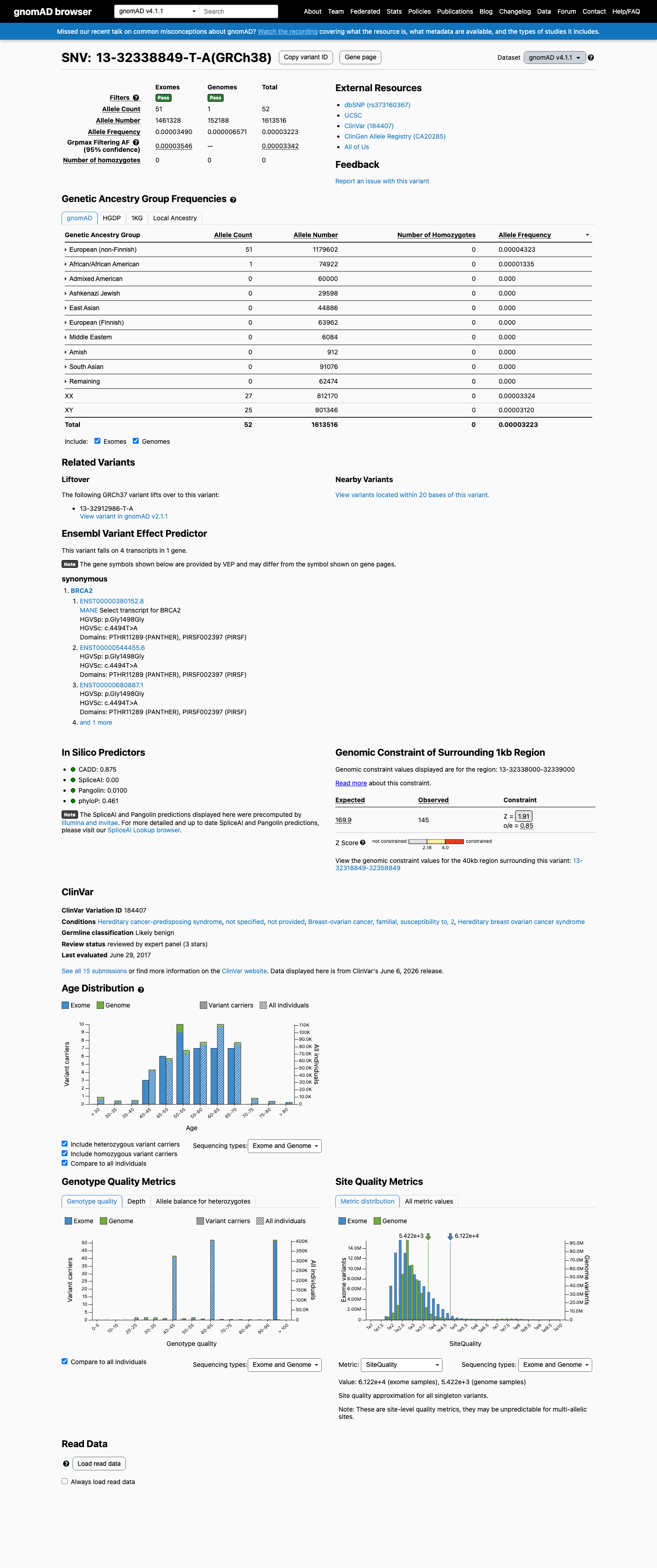 gnomAD v4.1 screenshot