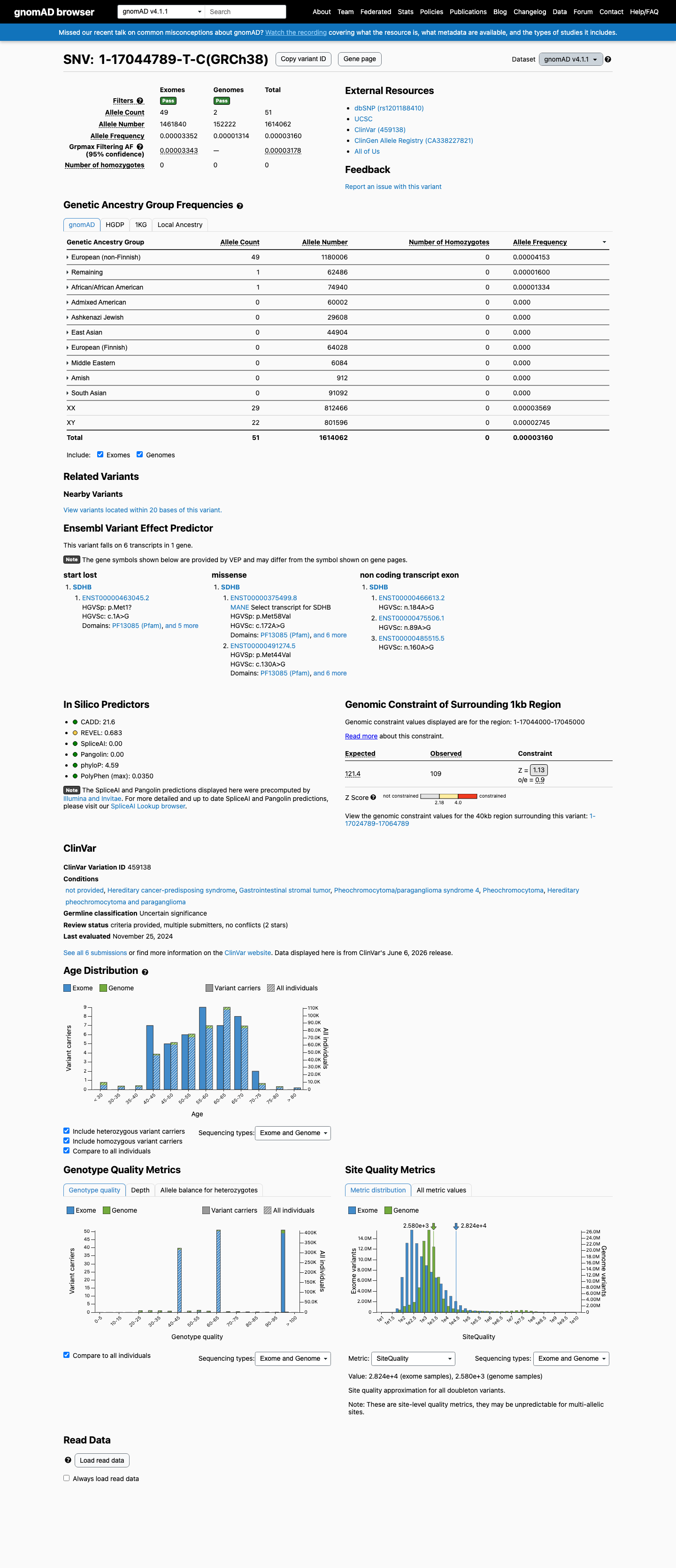gnomAD v4.1 screenshot