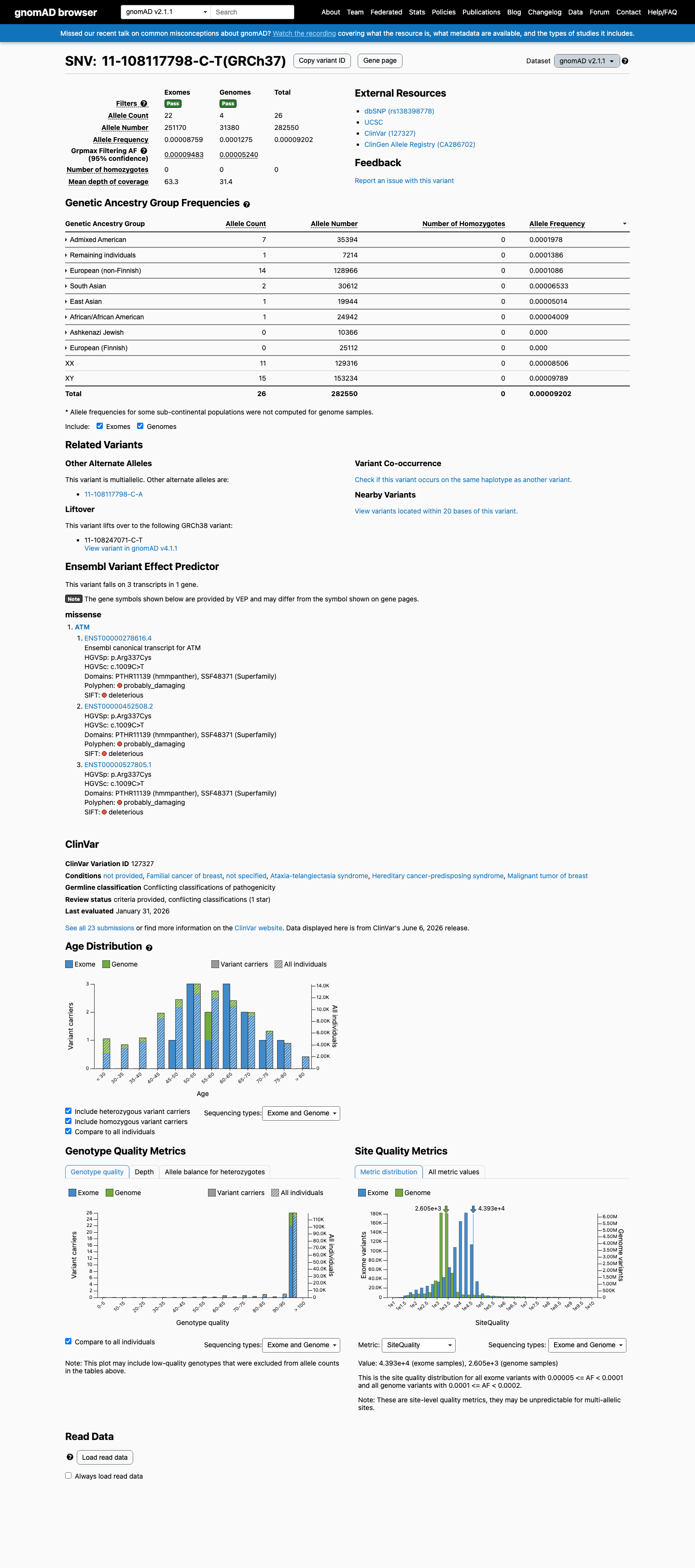 gnomAD v2.1 screenshot