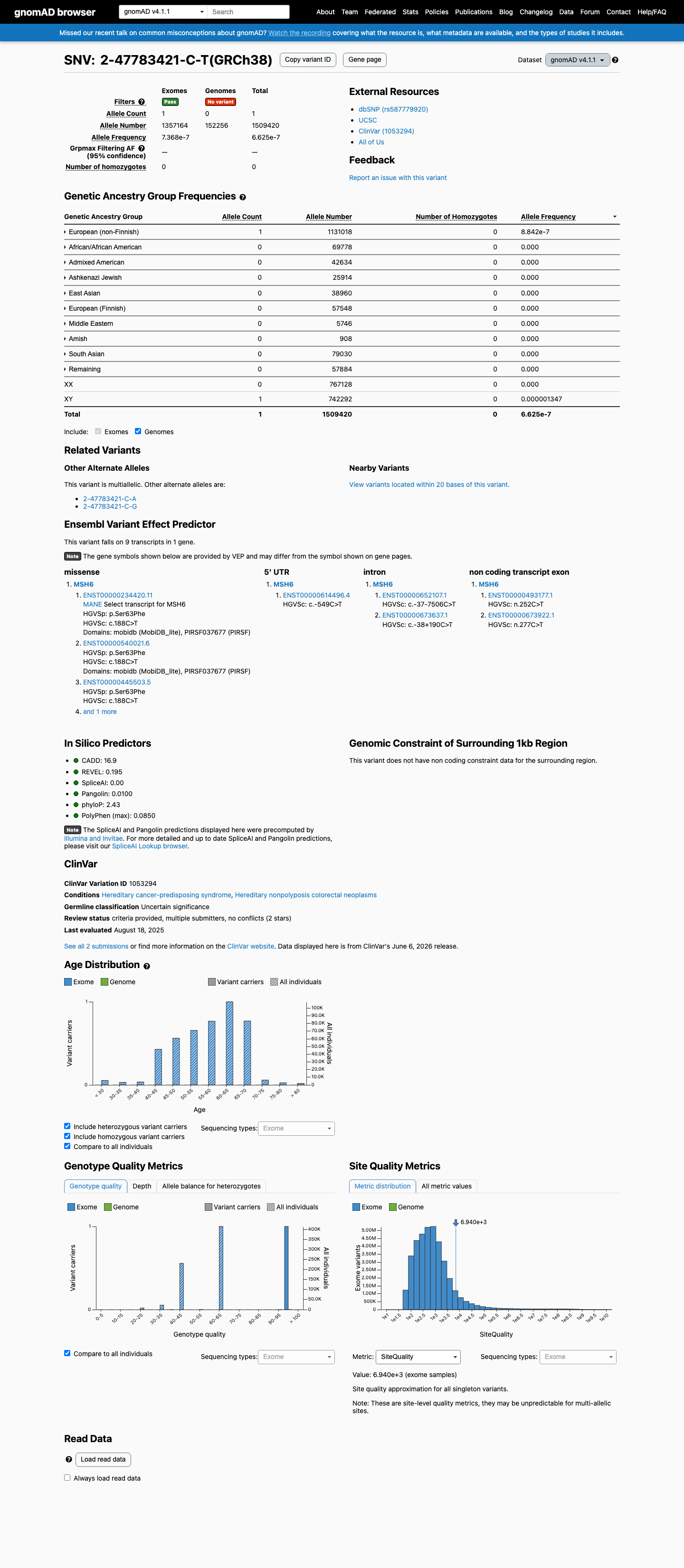 gnomAD v4.1 screenshot