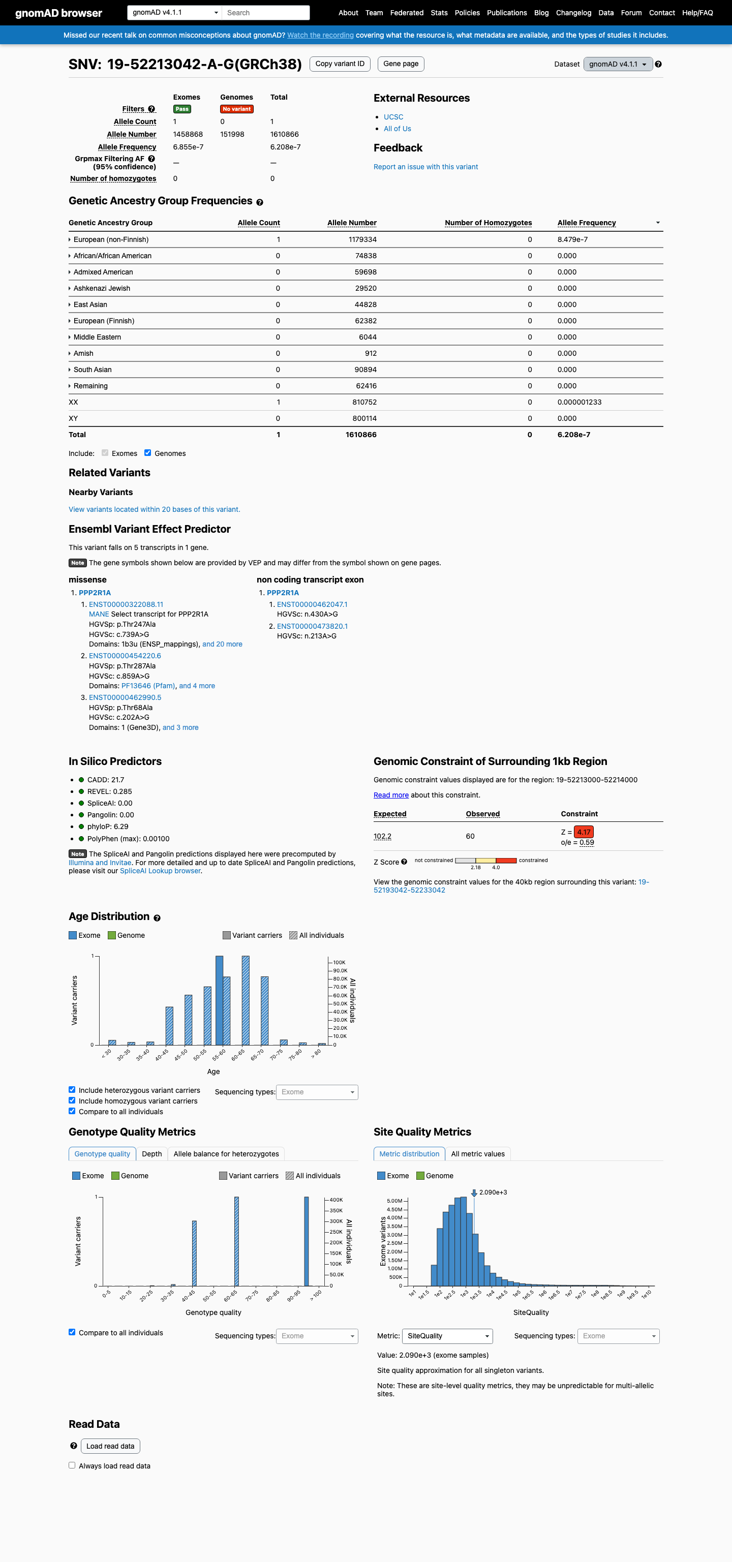 gnomAD v4.1 screenshot