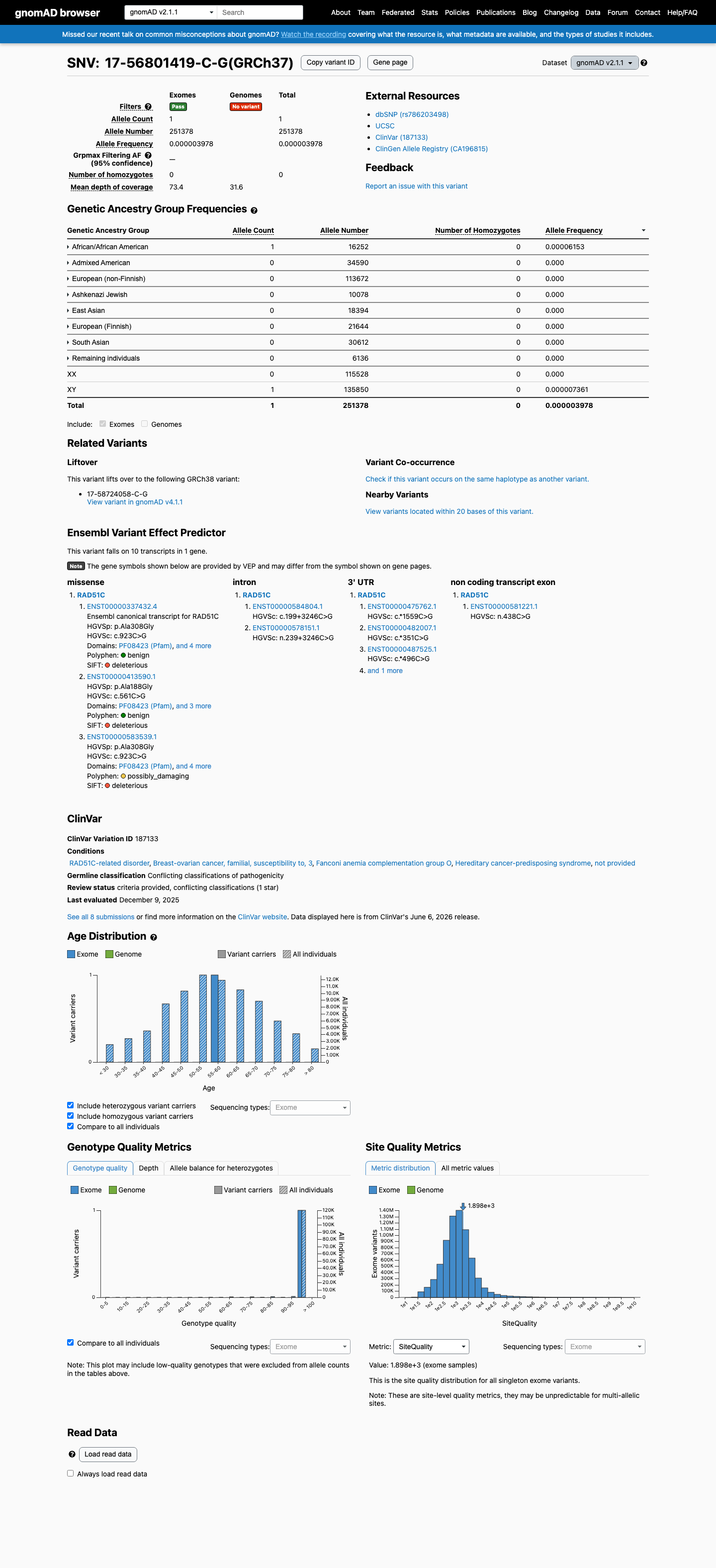 gnomAD v2.1 screenshot