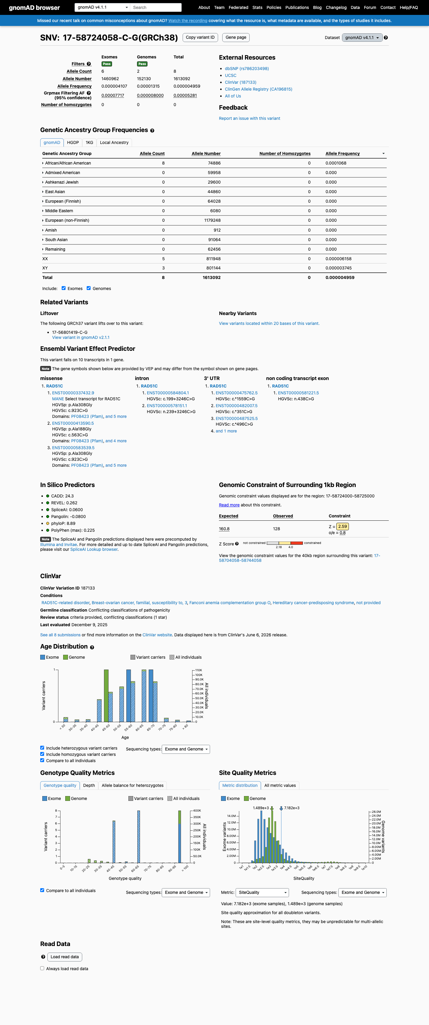 gnomAD v4.1 screenshot