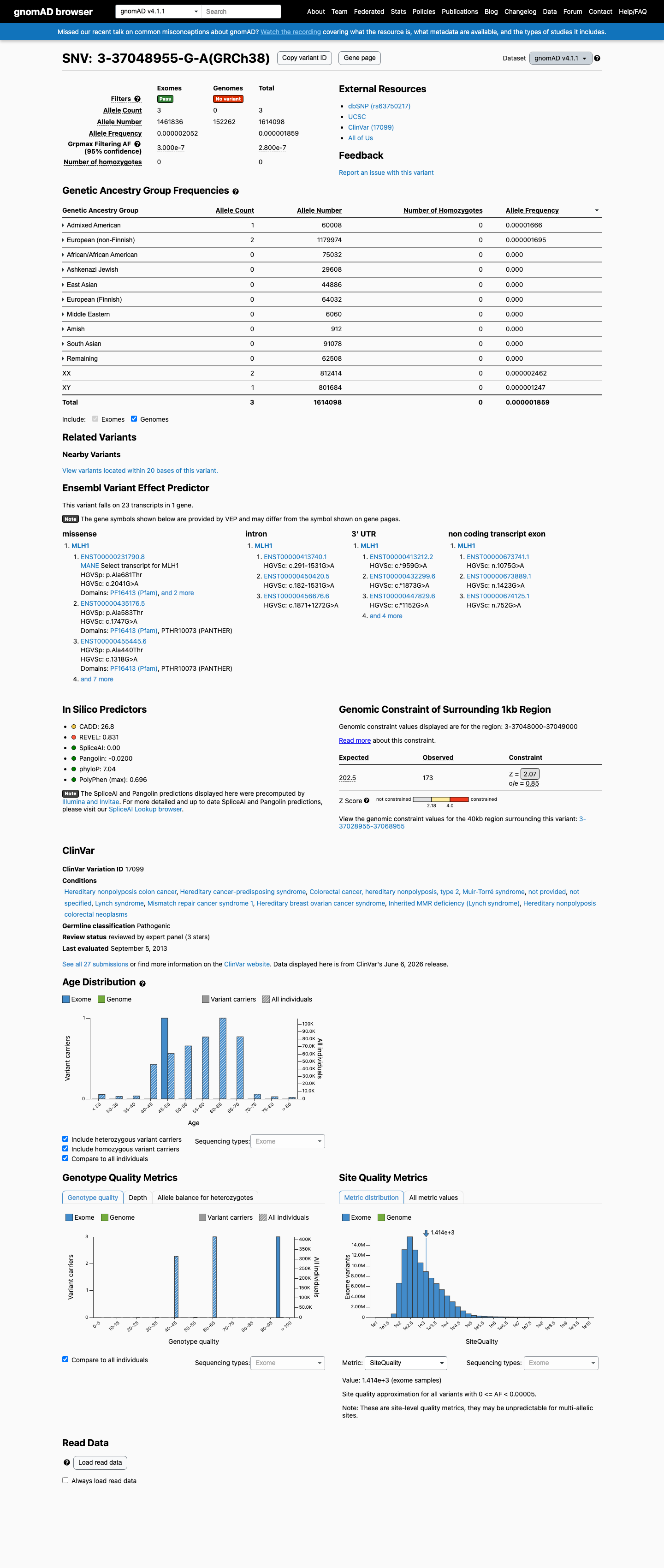 gnomAD v4.1 screenshot