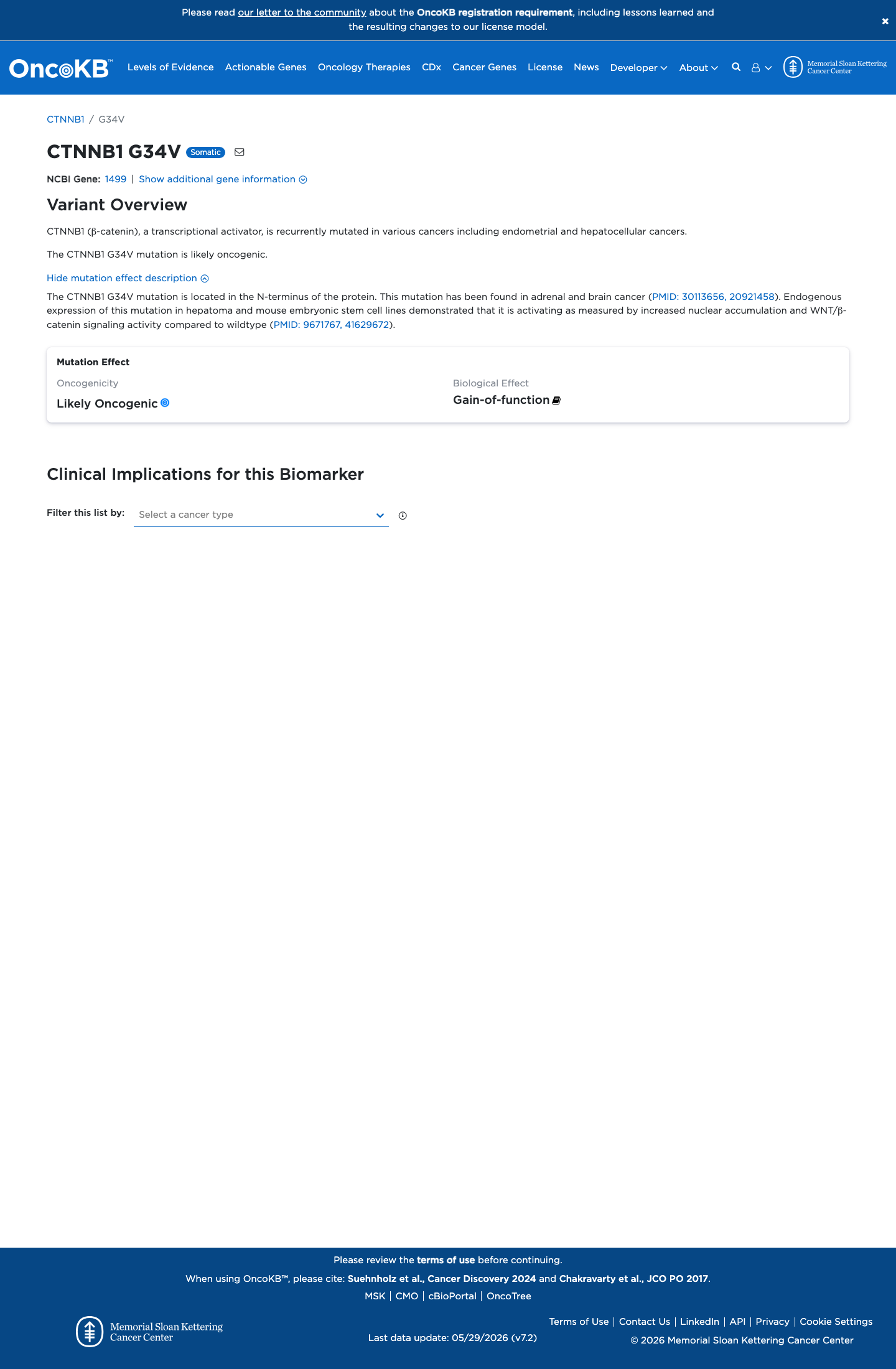 Functional / OncoKB screenshot