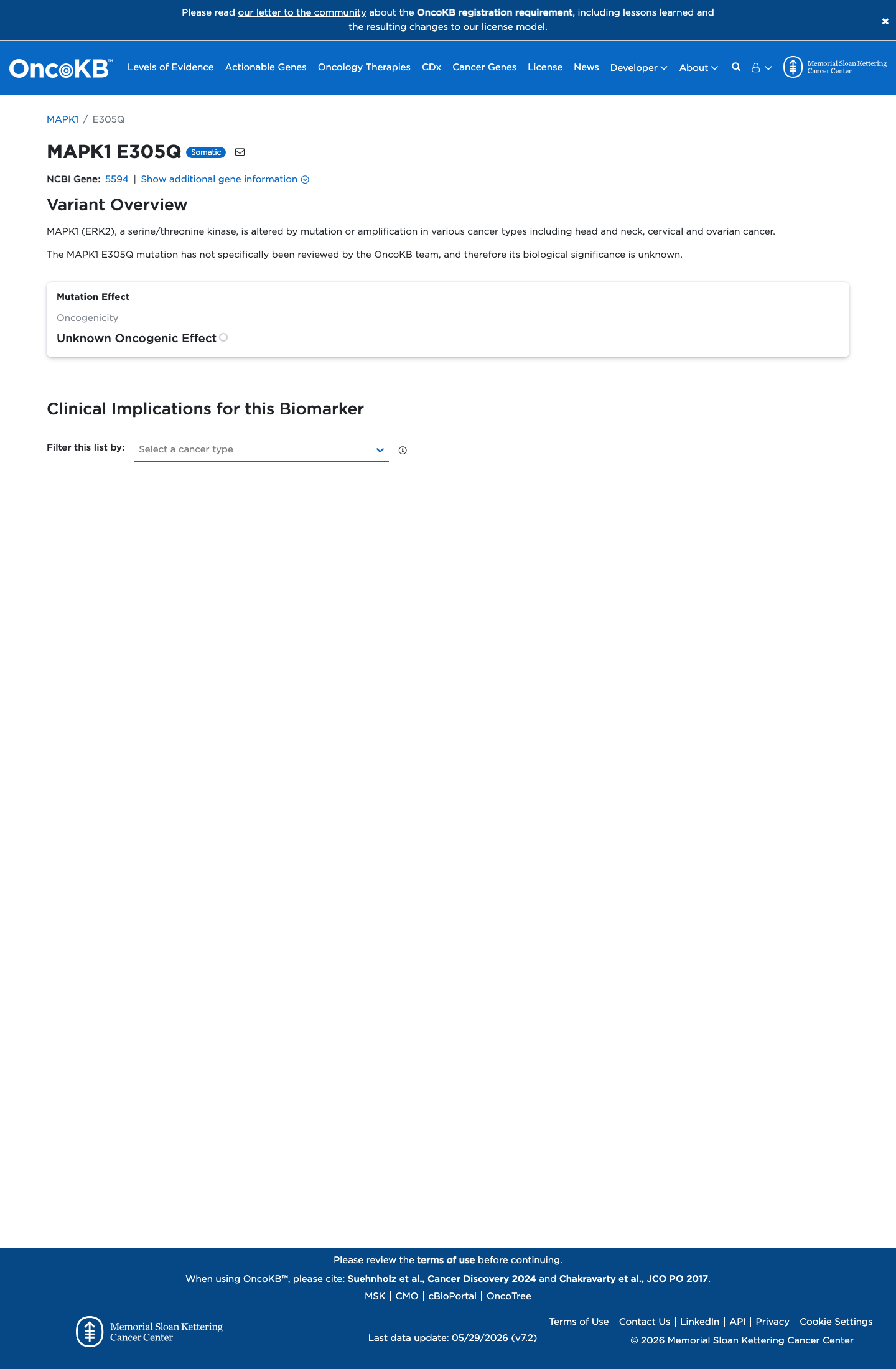Functional / OncoKB screenshot