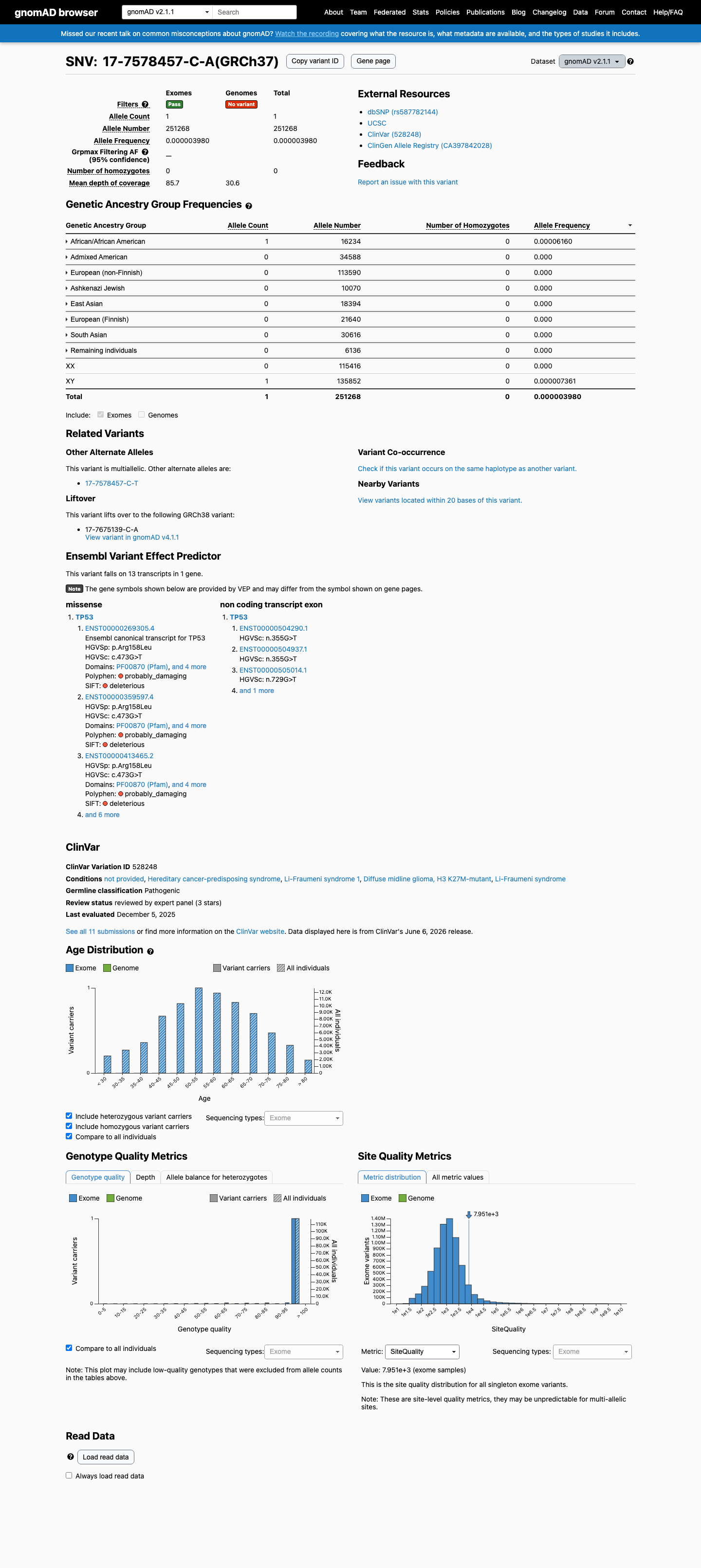 gnomAD v2.1 screenshot