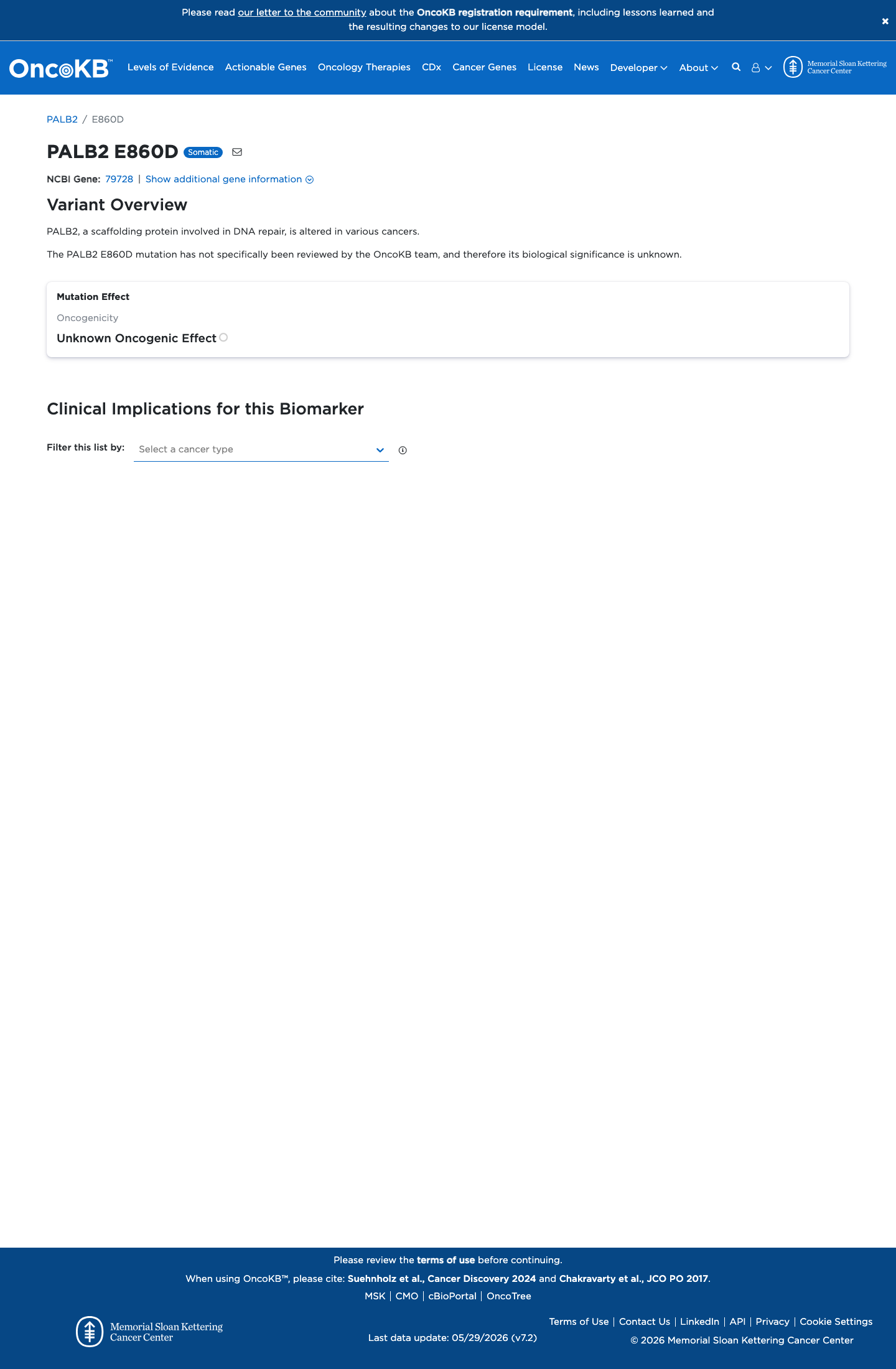 Functional / OncoKB screenshot