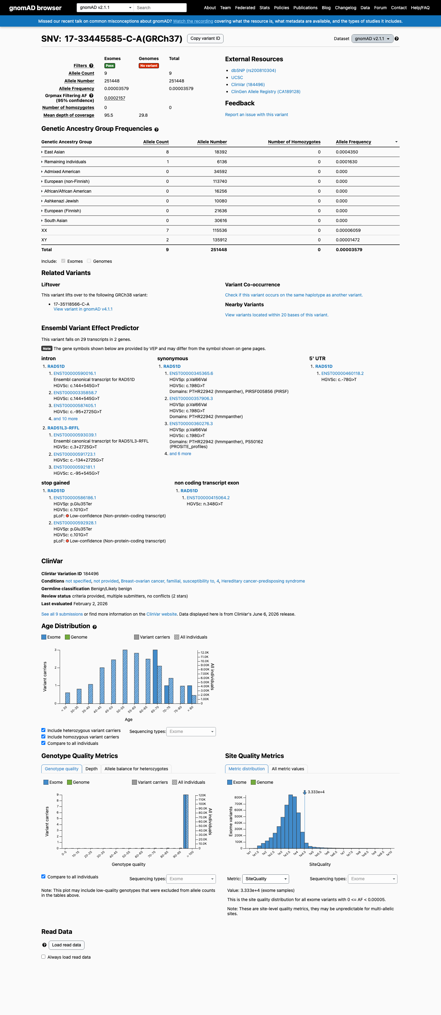 gnomAD v2.1 screenshot
