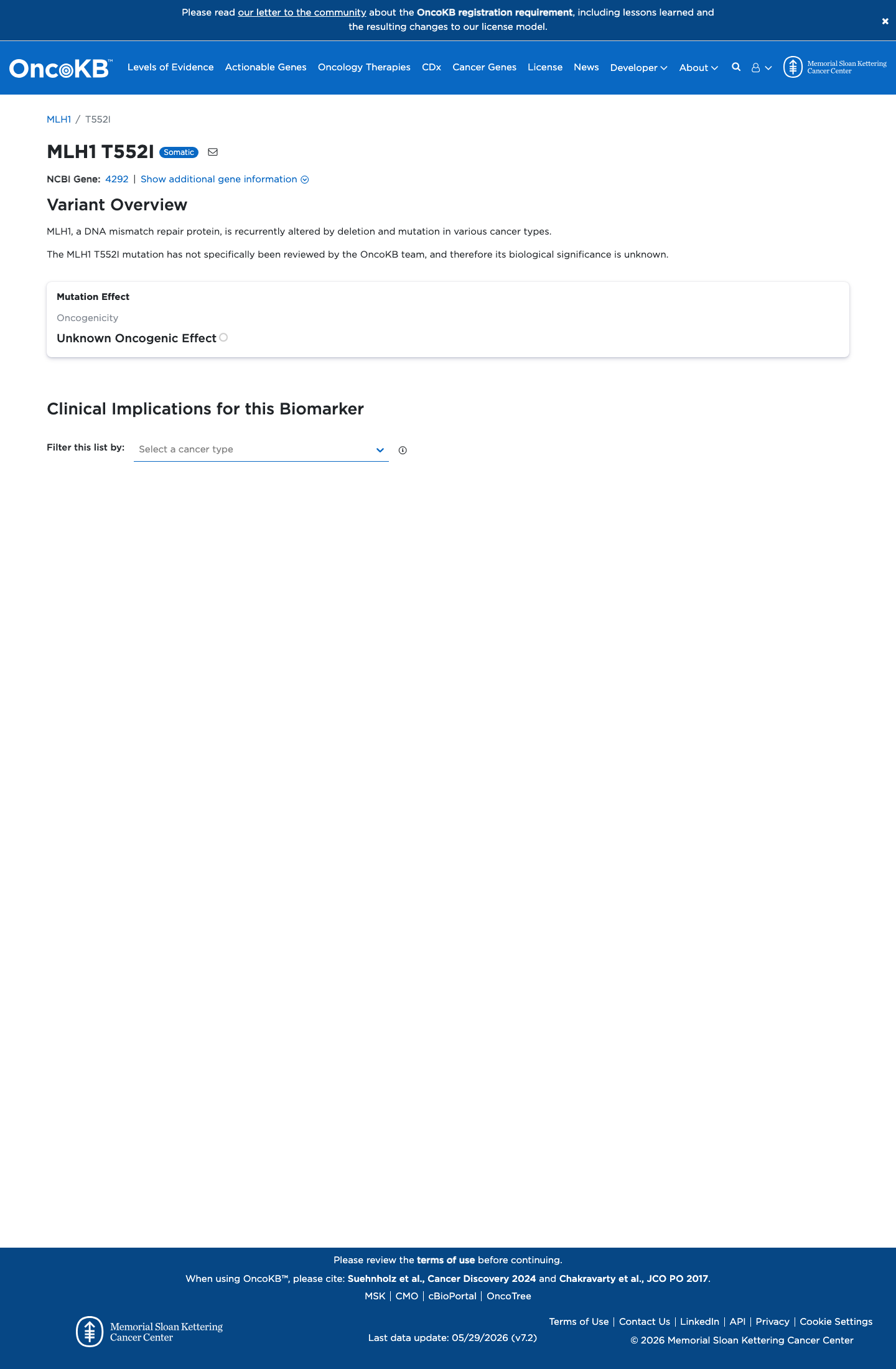 Functional / OncoKB screenshot