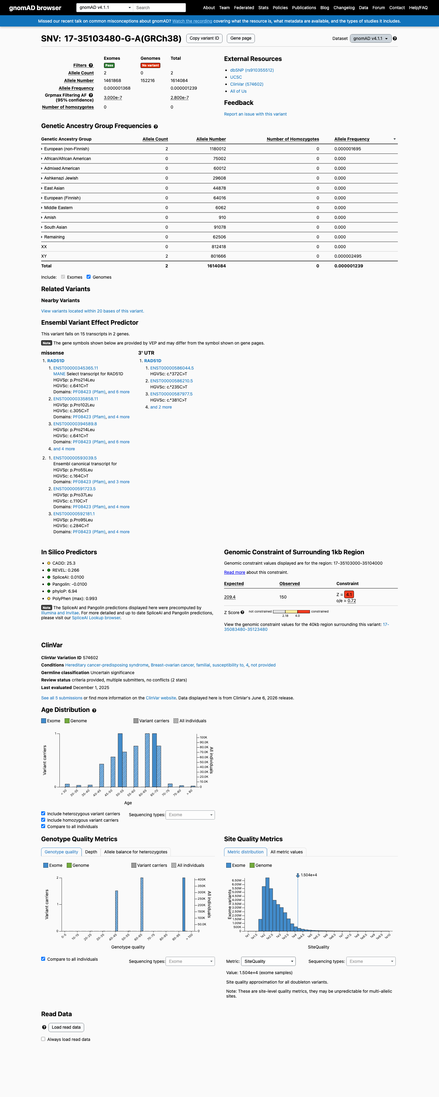 gnomAD v4.1 screenshot