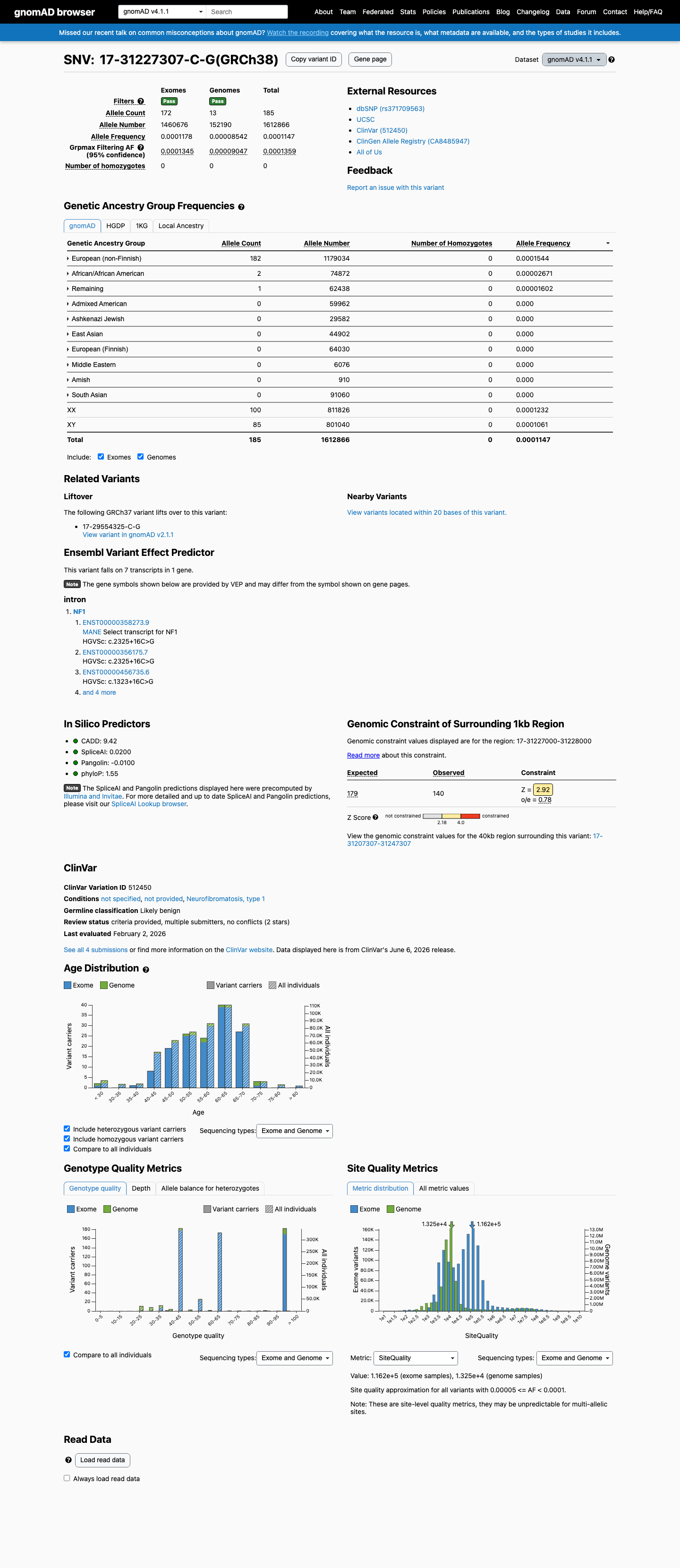 gnomAD v4.1 screenshot
