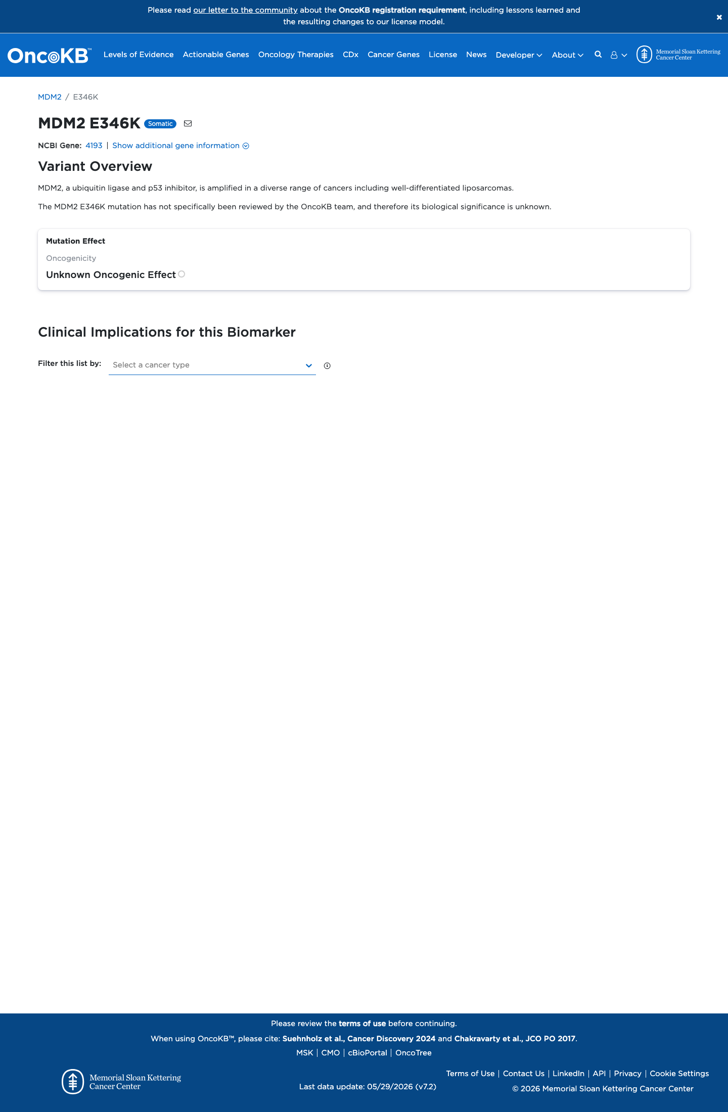 Functional / OncoKB screenshot