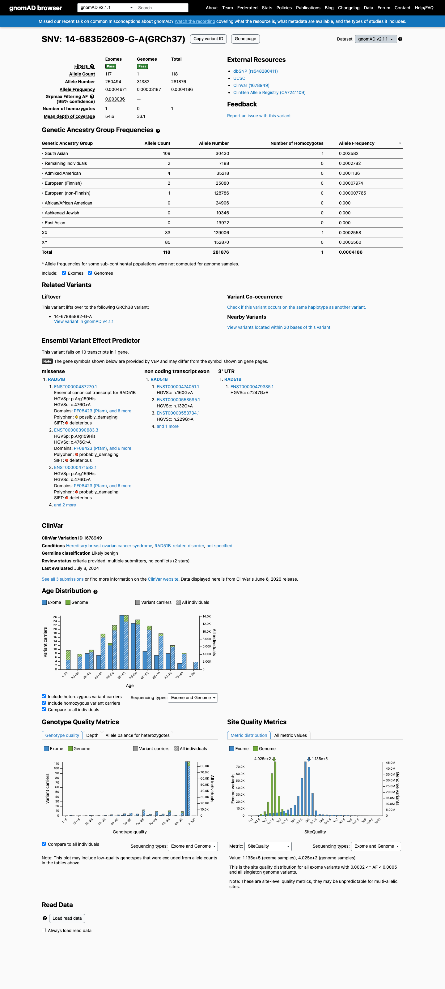 gnomAD v2.1 screenshot