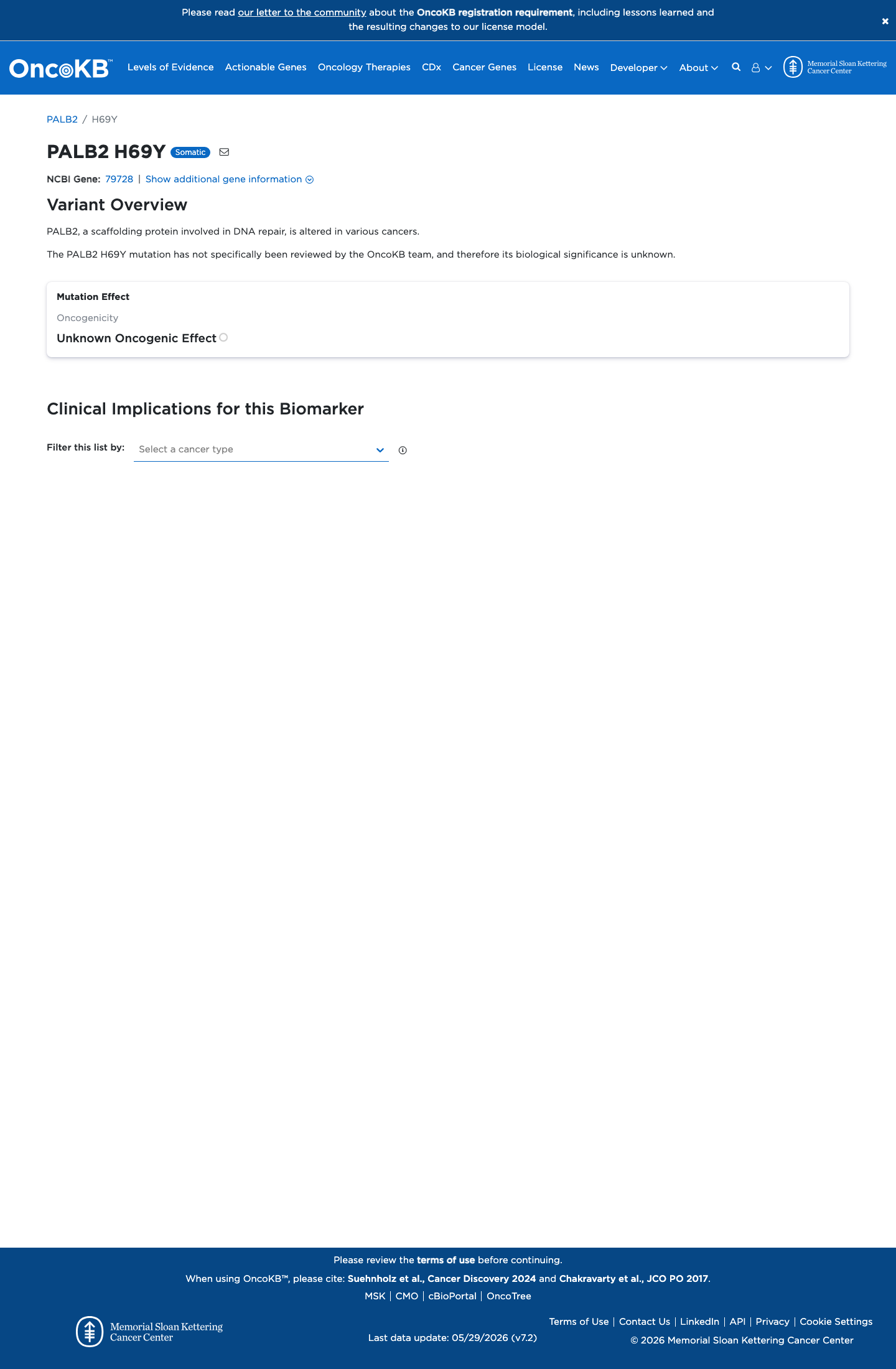 Functional / OncoKB screenshot