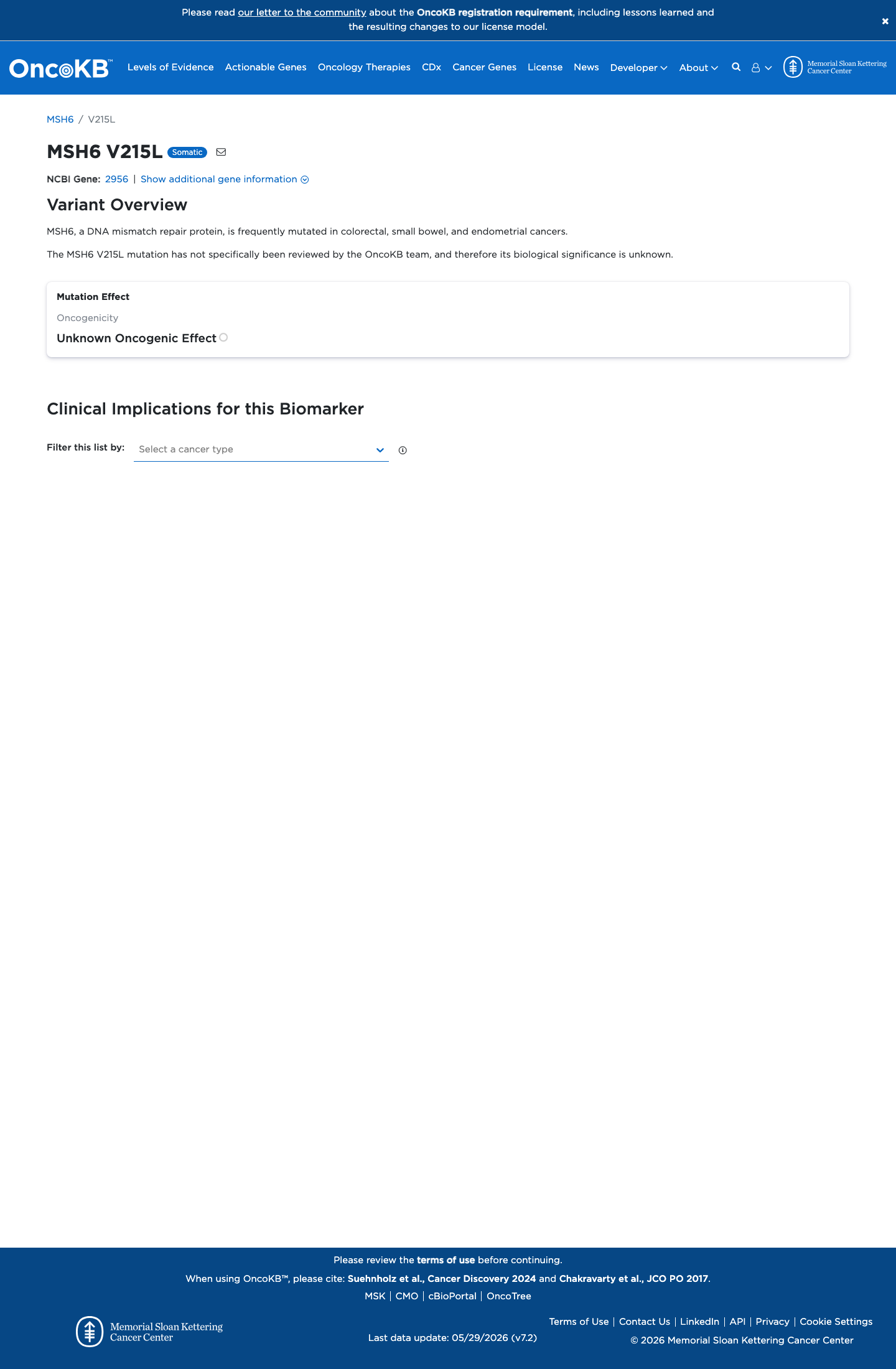 Functional / OncoKB screenshot