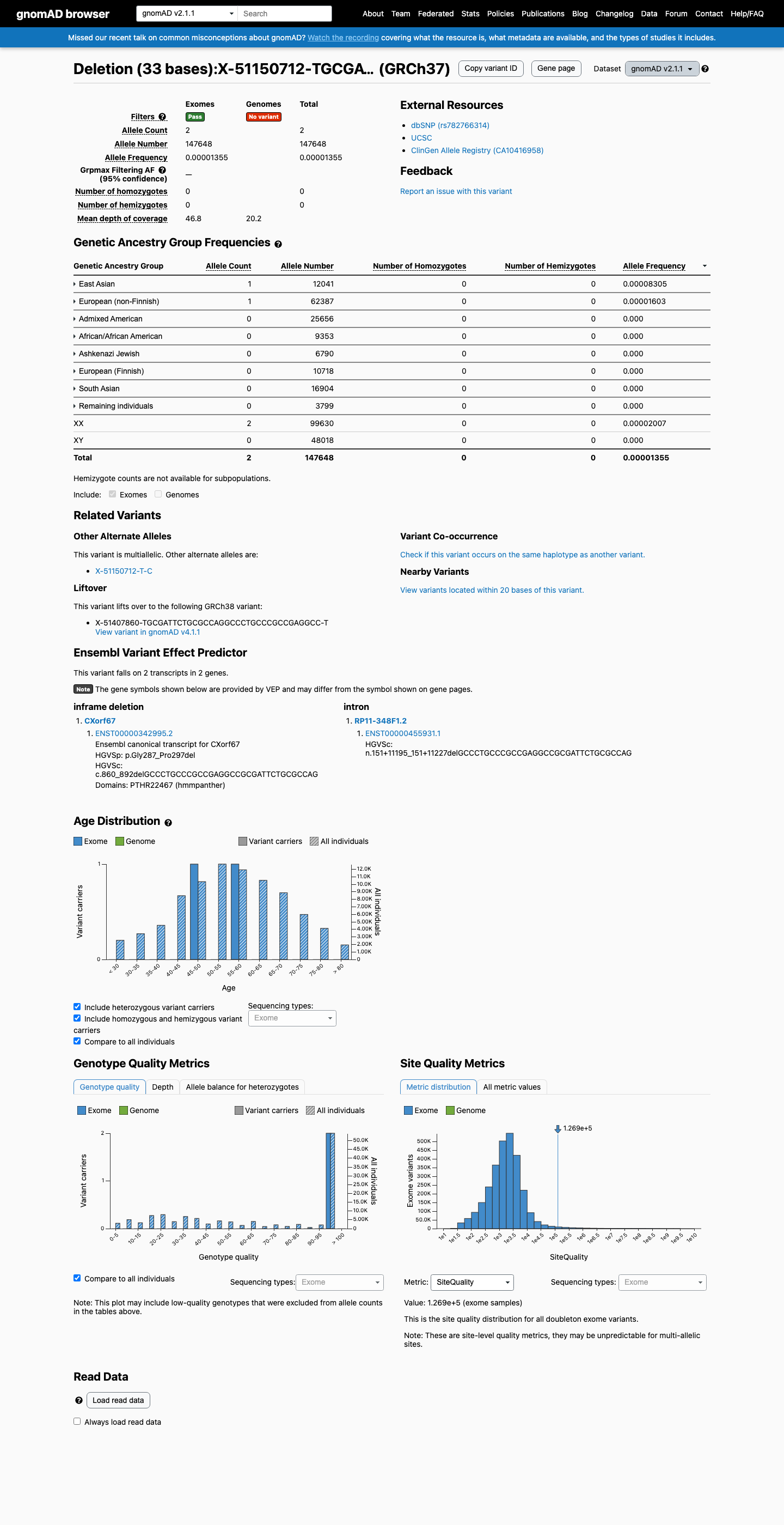 gnomAD v2.1 screenshot