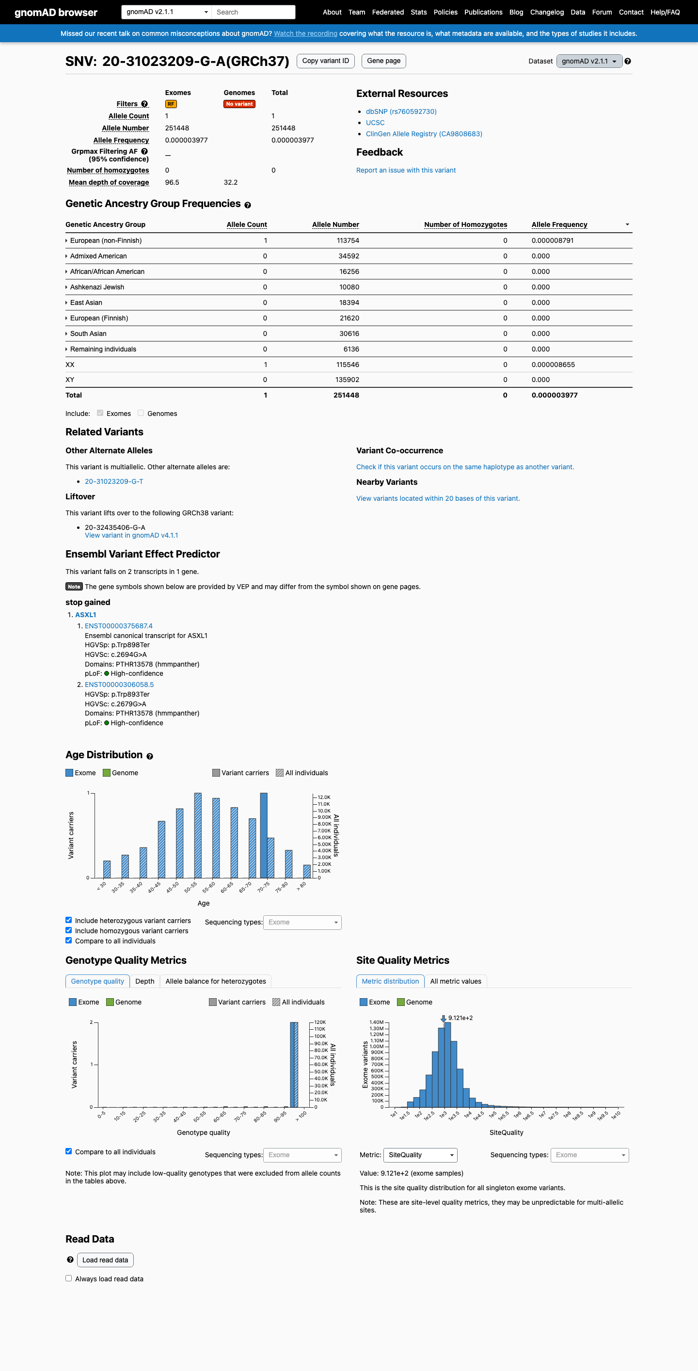 gnomAD v2.1 screenshot