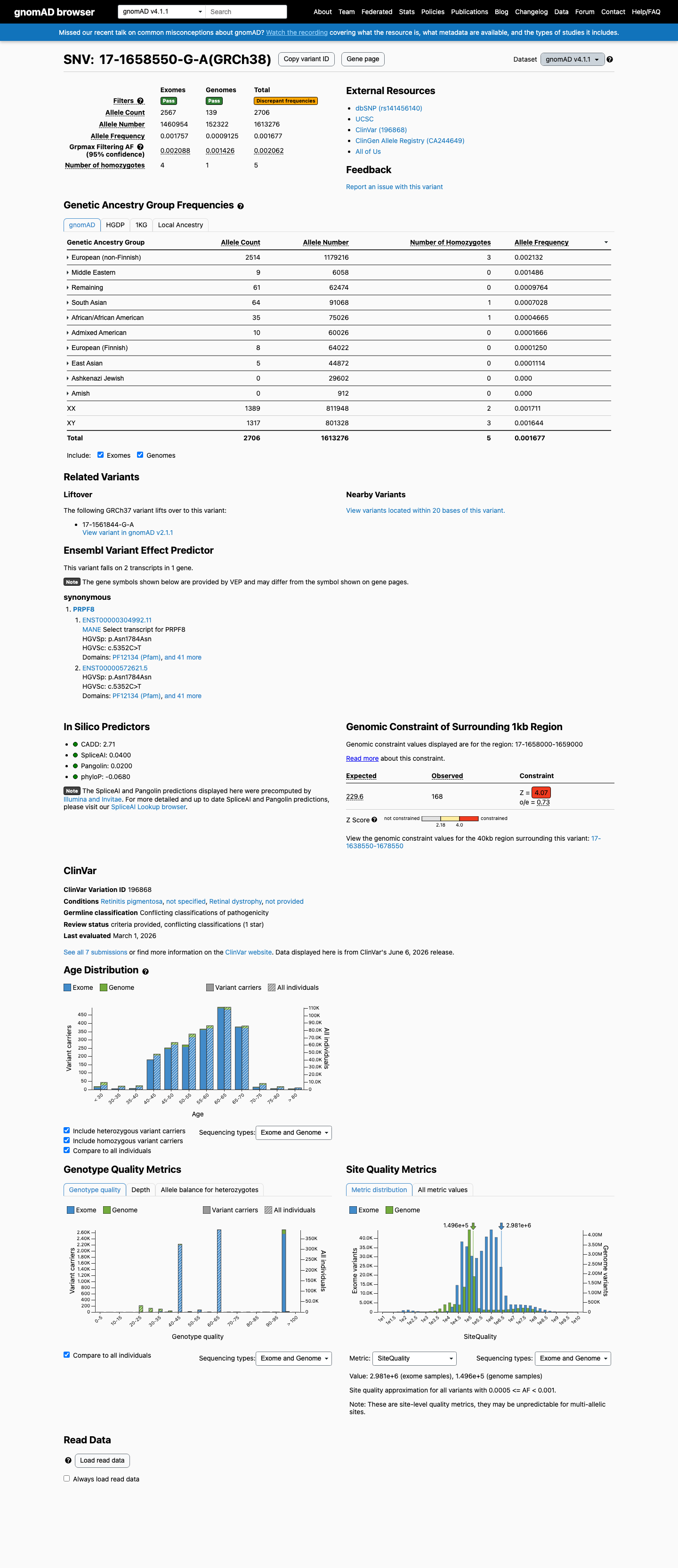 gnomAD v4.1 screenshot