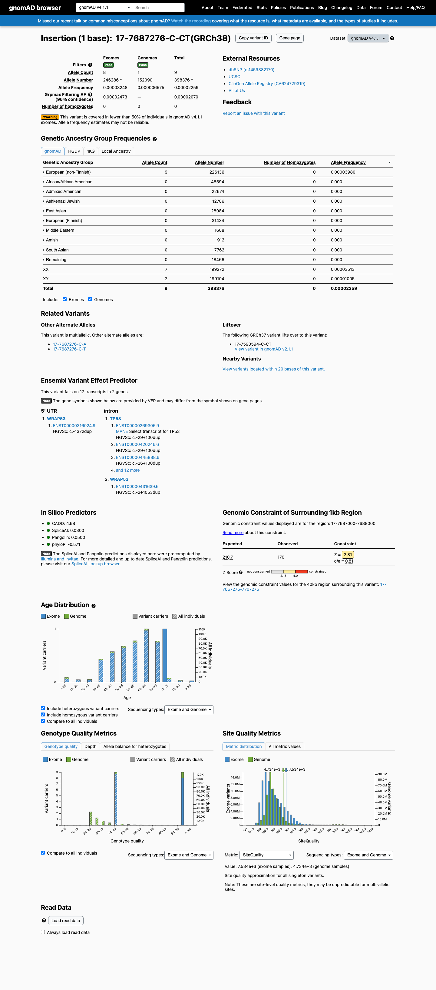 gnomAD v4.1 screenshot