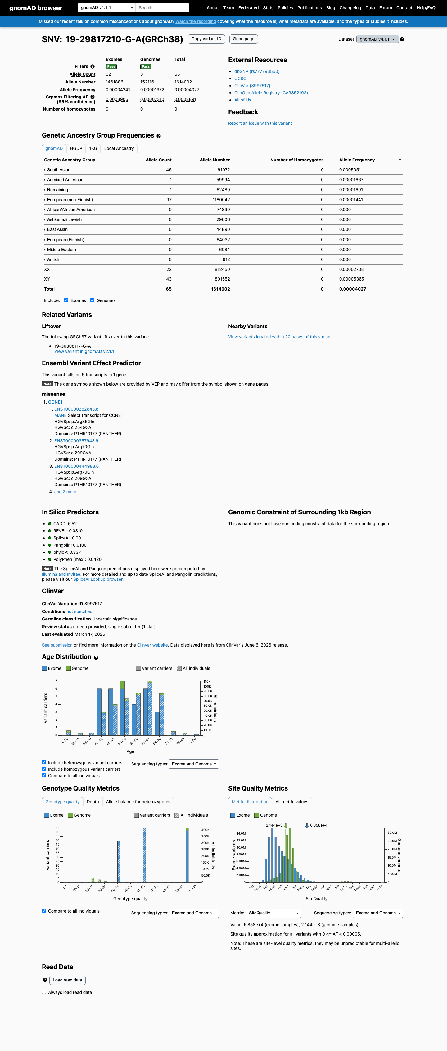gnomAD v4.1 screenshot