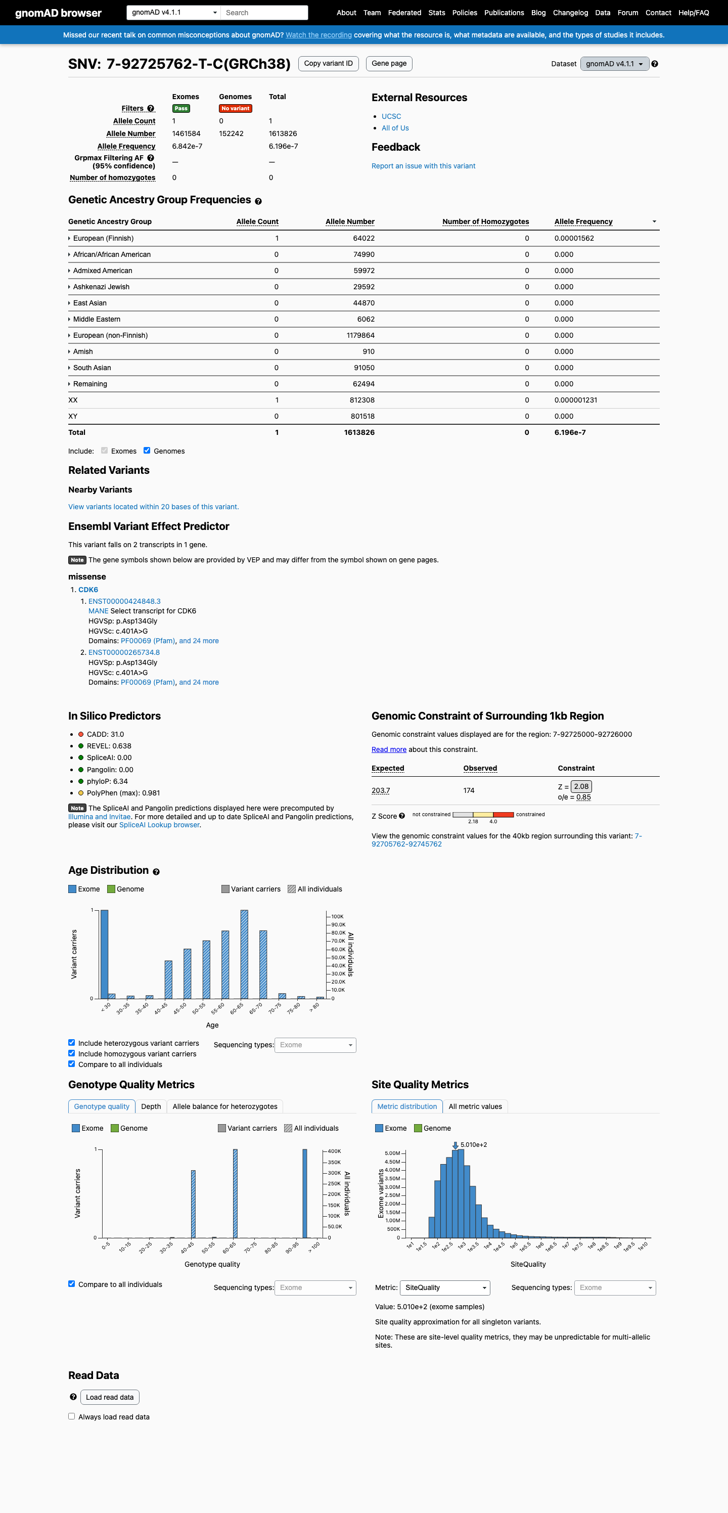 gnomAD v4.1 screenshot